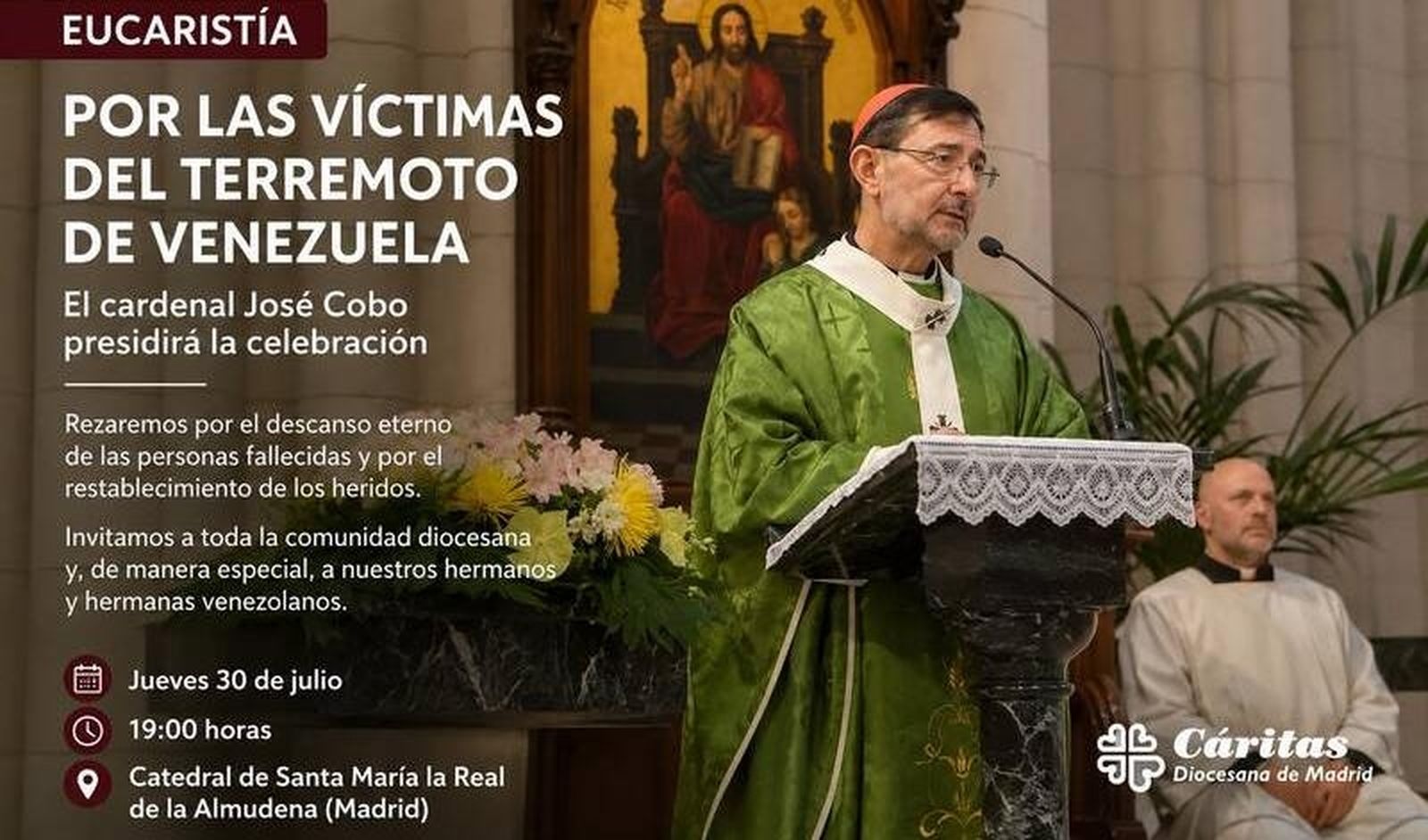 Eucaristía por las víctimas del terremoto en Venezuela