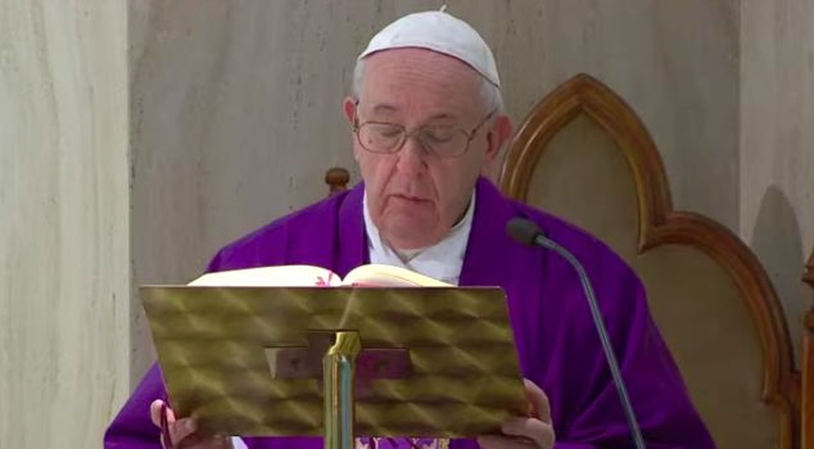 El Papa, hoy, en Santa Marta