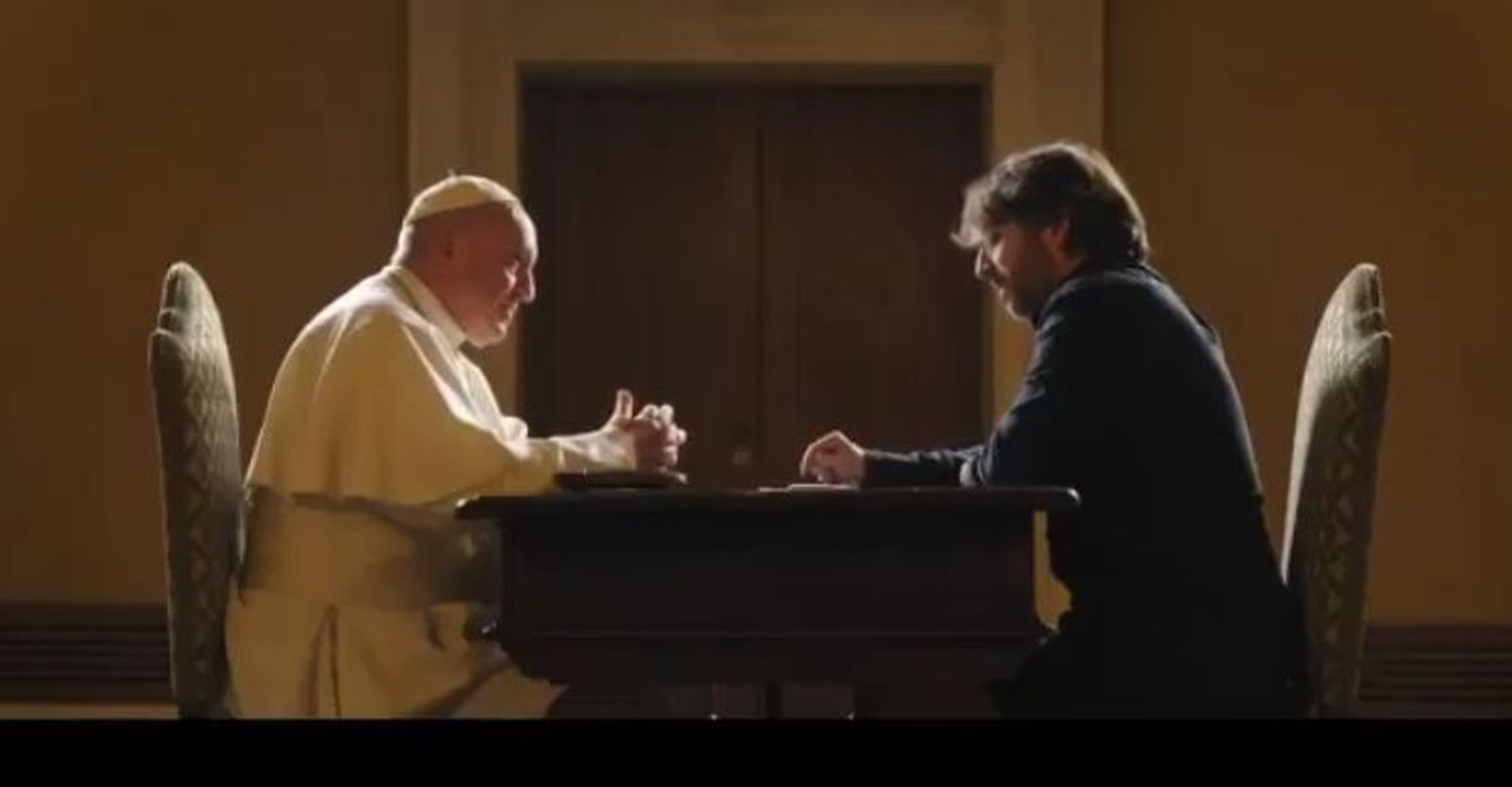 Jordi Évole, con el Papa Francisco