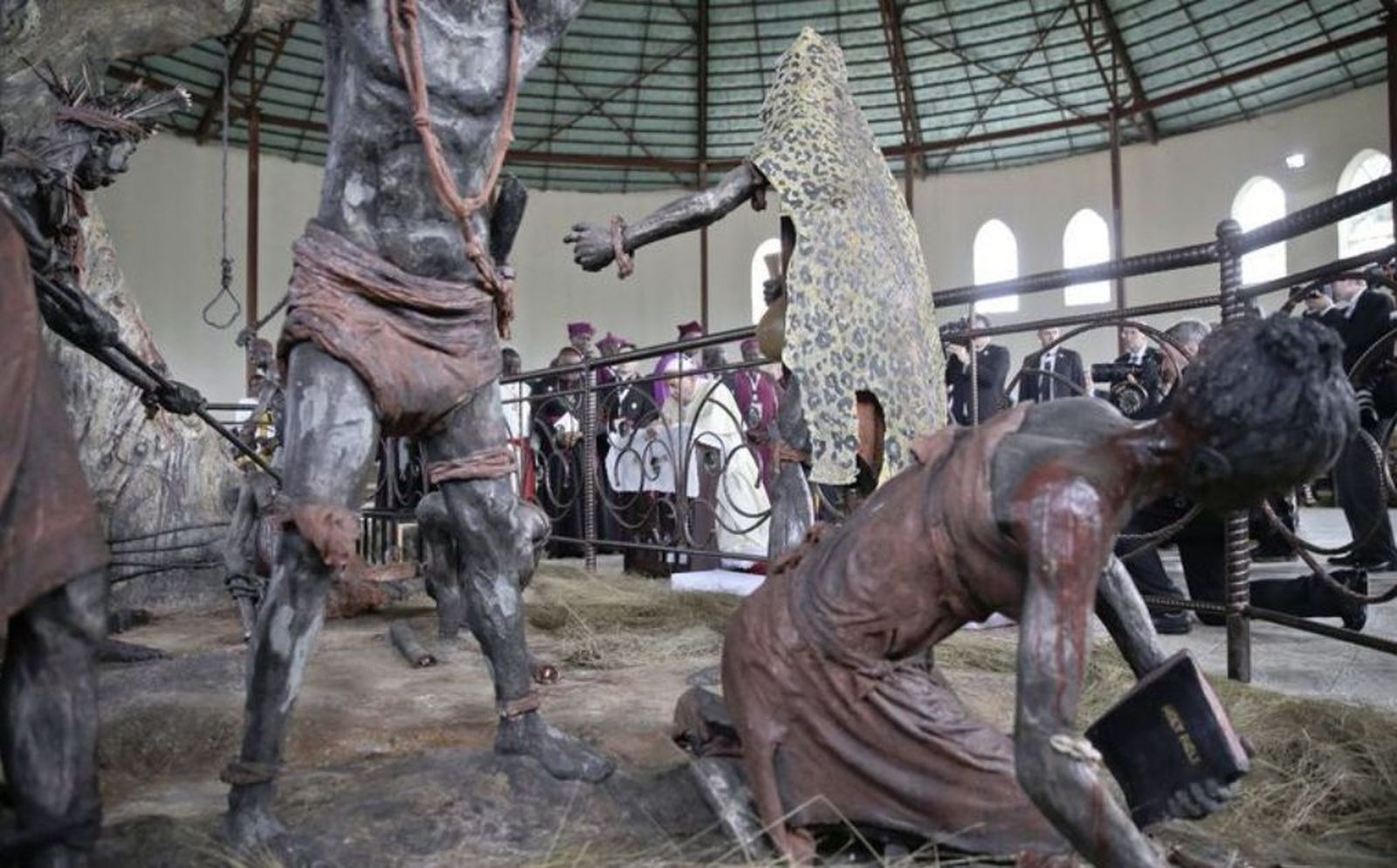 Representación del camino de los mártires