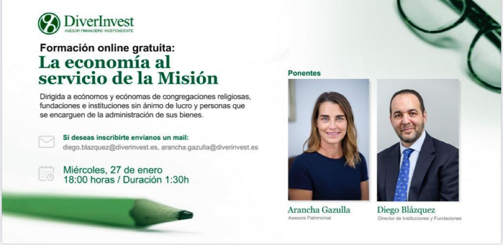 27 de enero: Economía al servicio de la misión