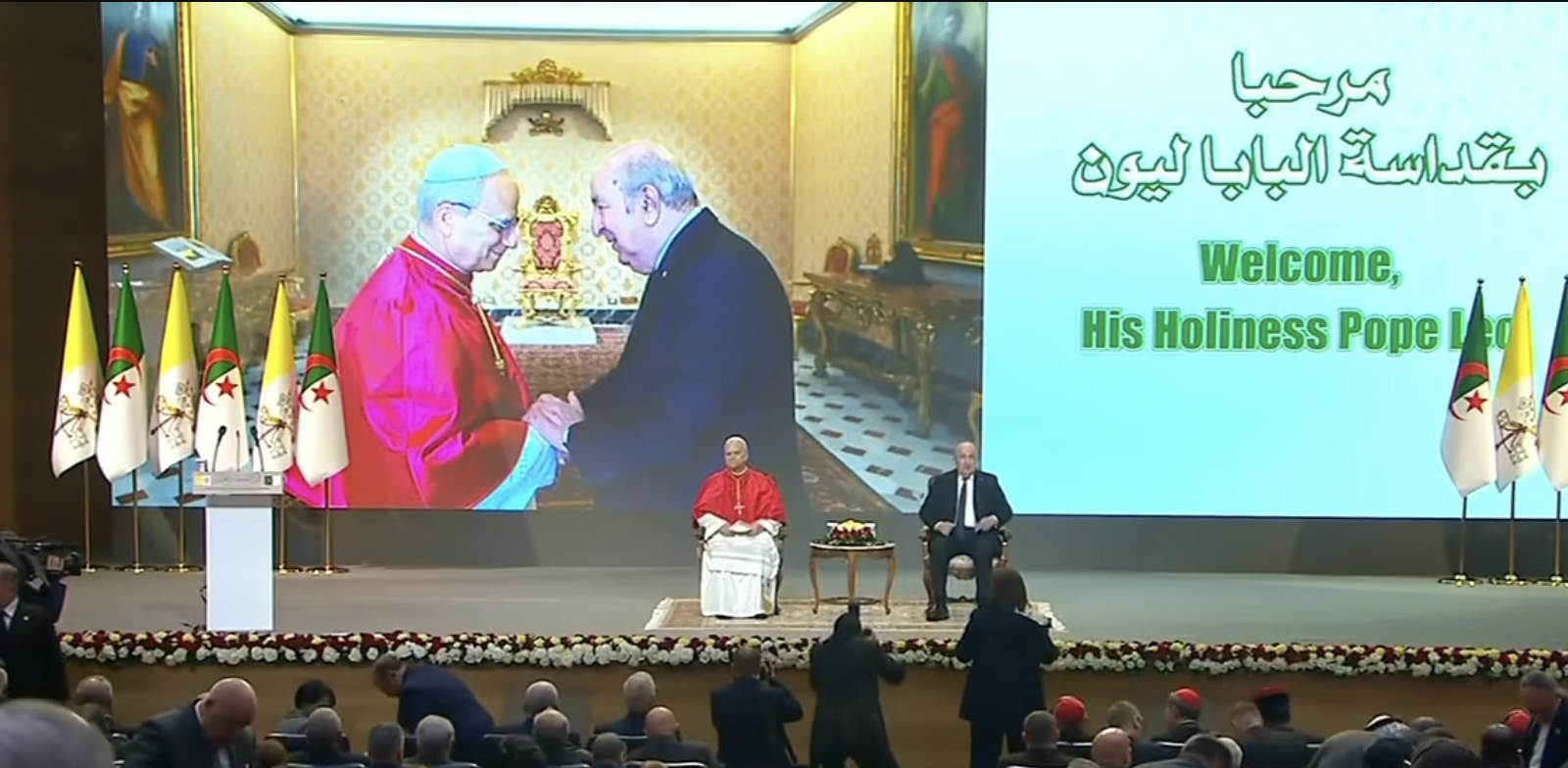 El presidente de Argelia, con el Papa
