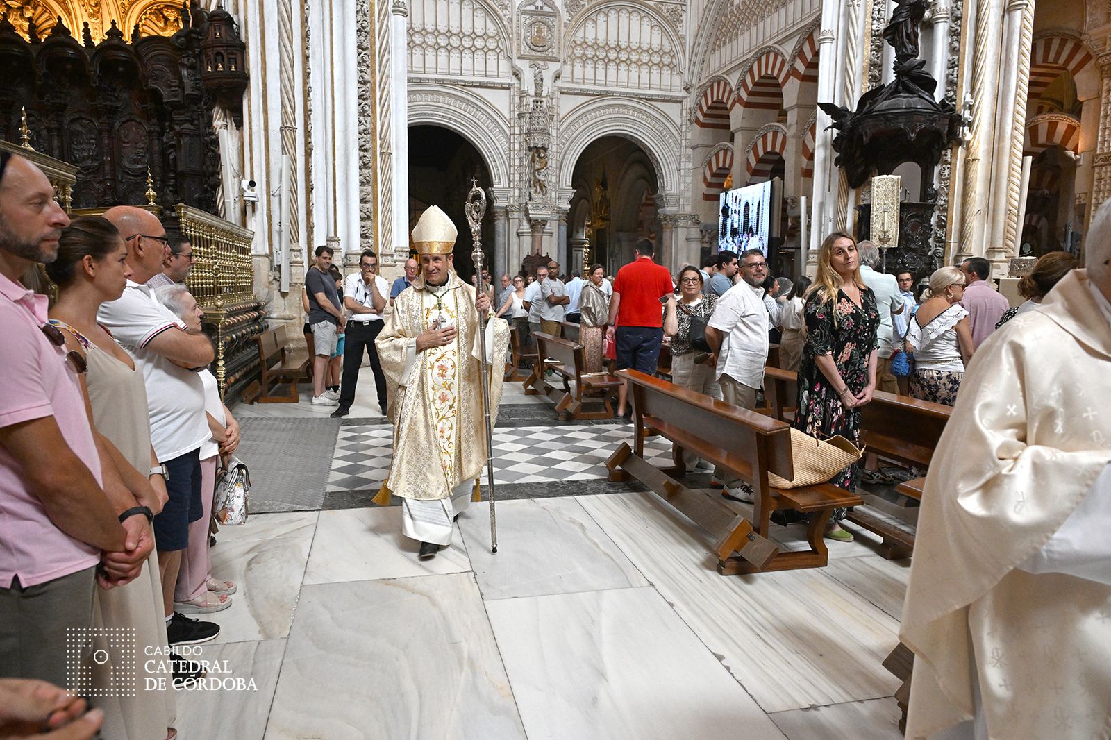 Jesús Fernández, en la mezquita-catedral de Córdoba