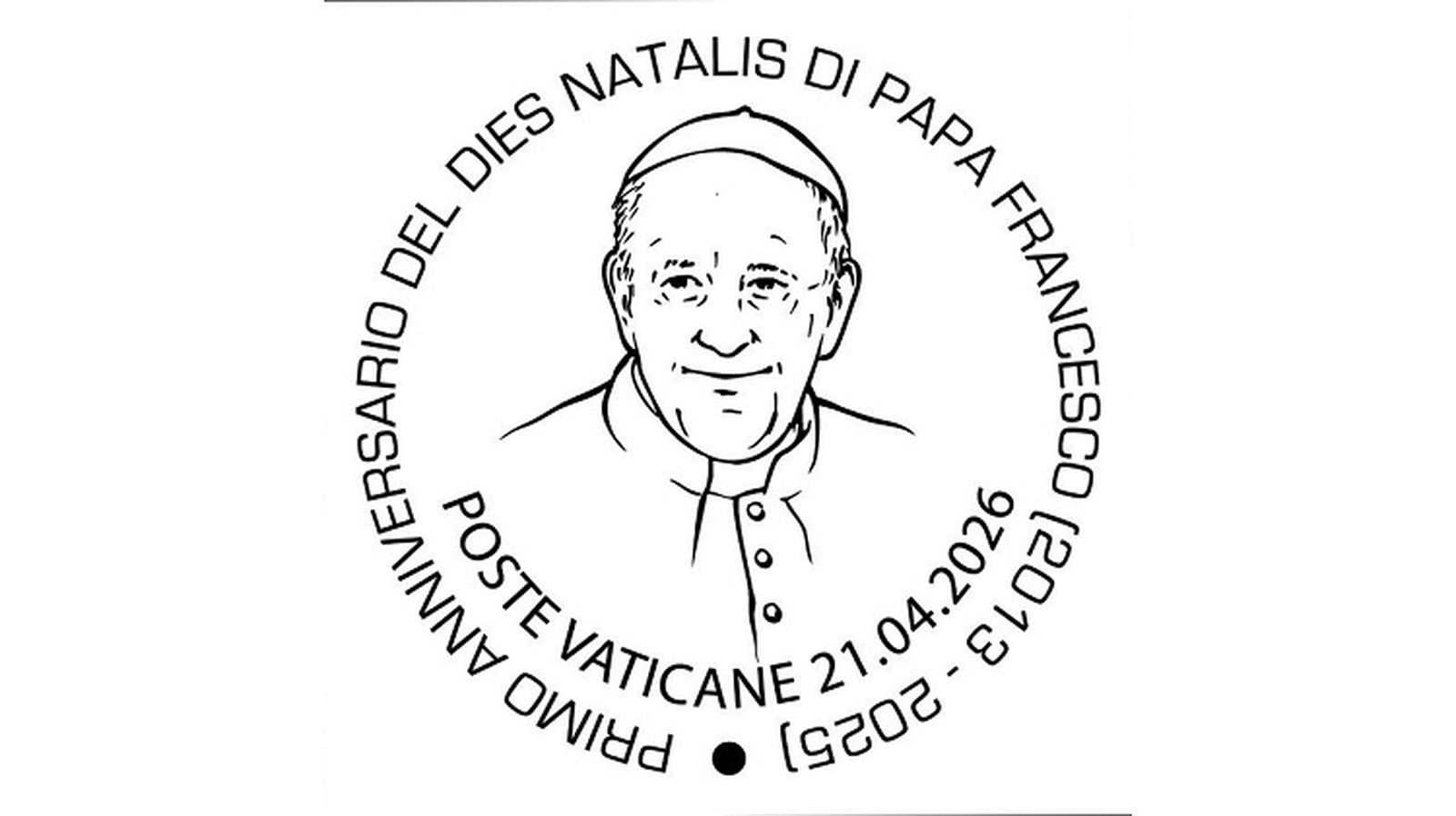 Matasellos vaticano en homenaje al papa Francisco