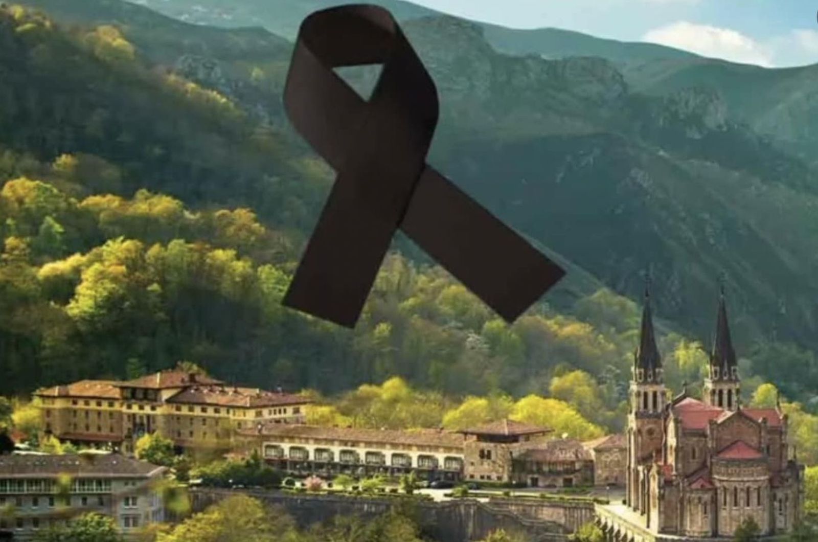 Imagen simbólica elaborada por los antiguos alumnos tras la noticia del cierre de la Escolanía