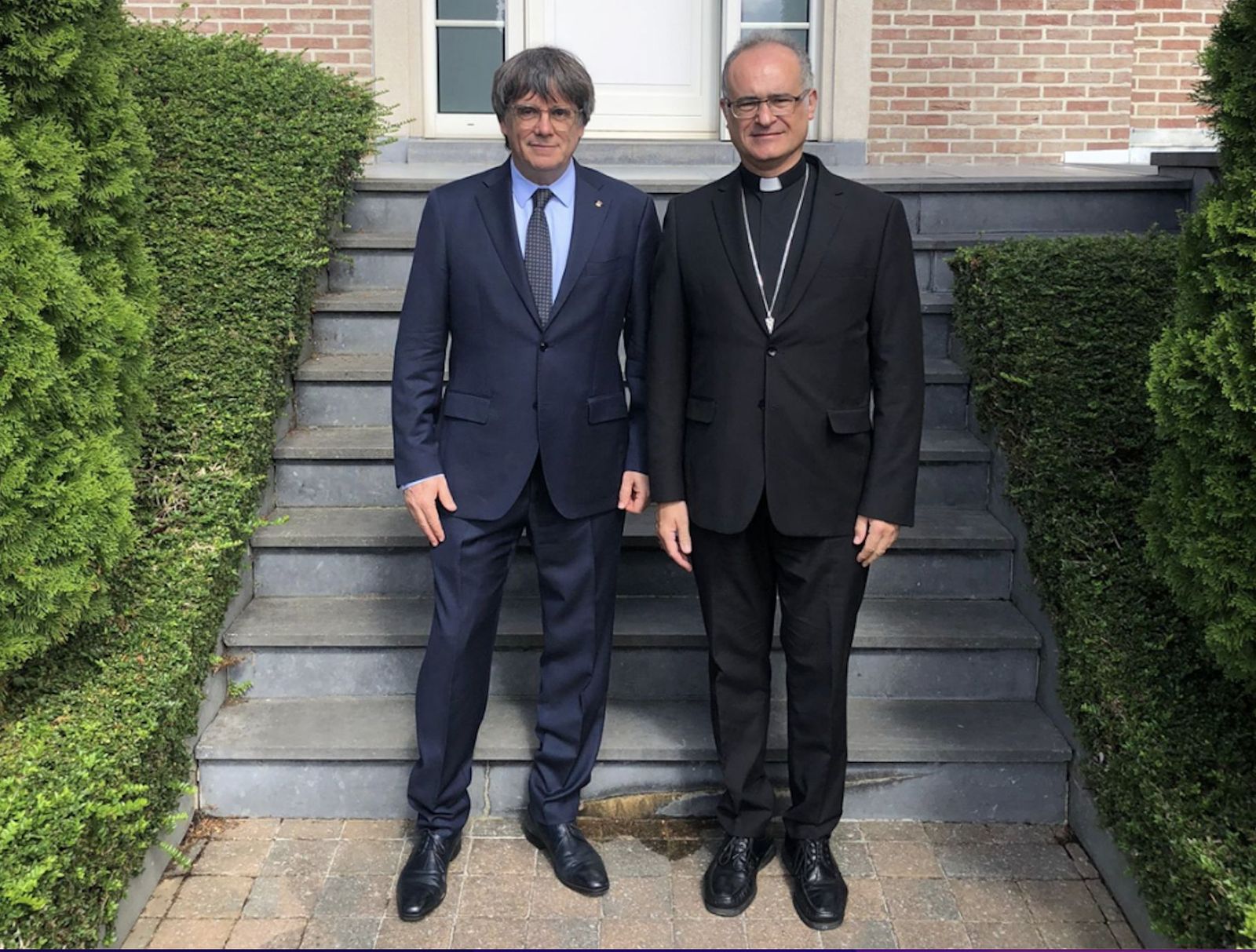Manel Gasch y Carles Puigdemont