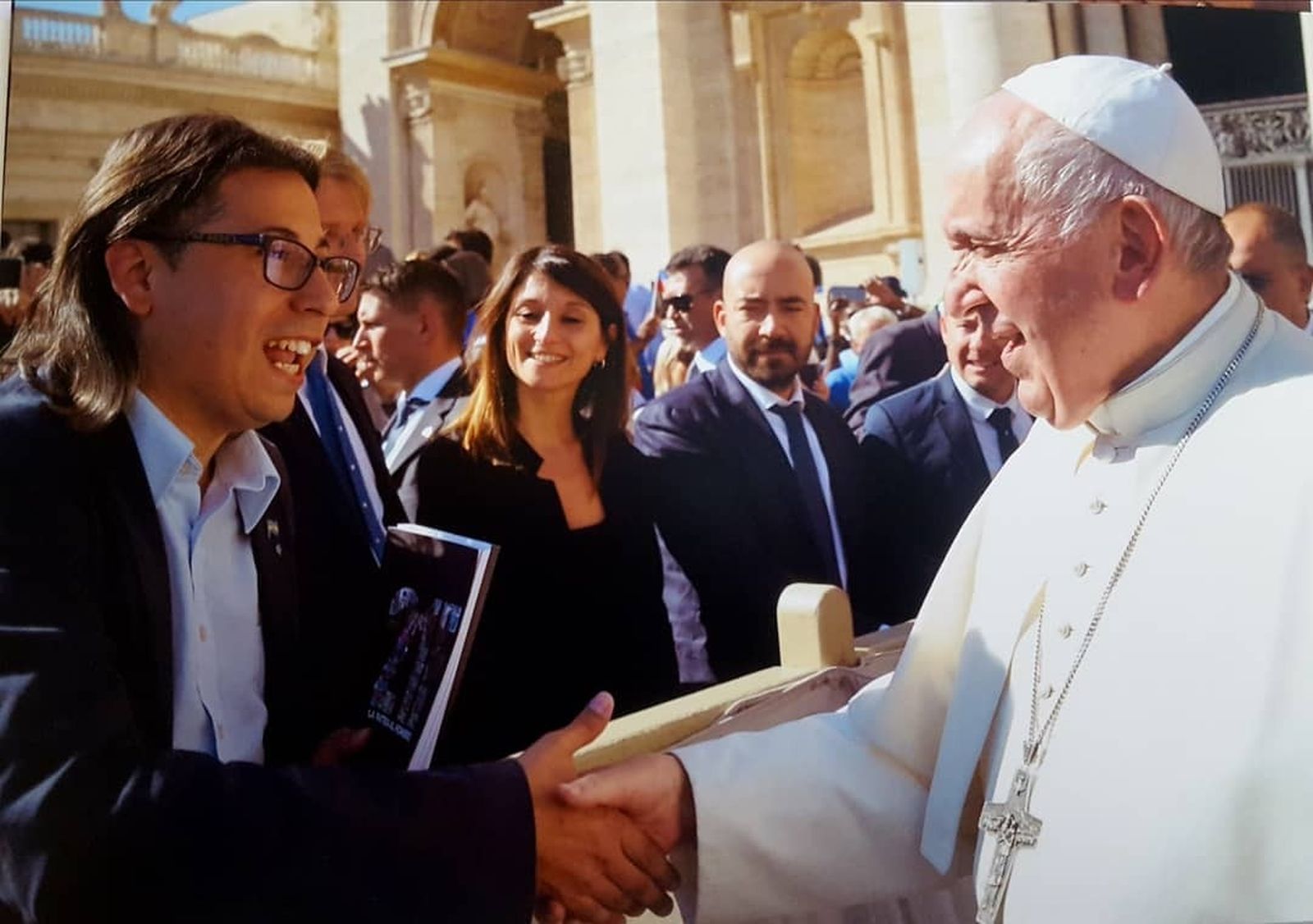 Nicolás del Mastro, con el Papa Francisco
