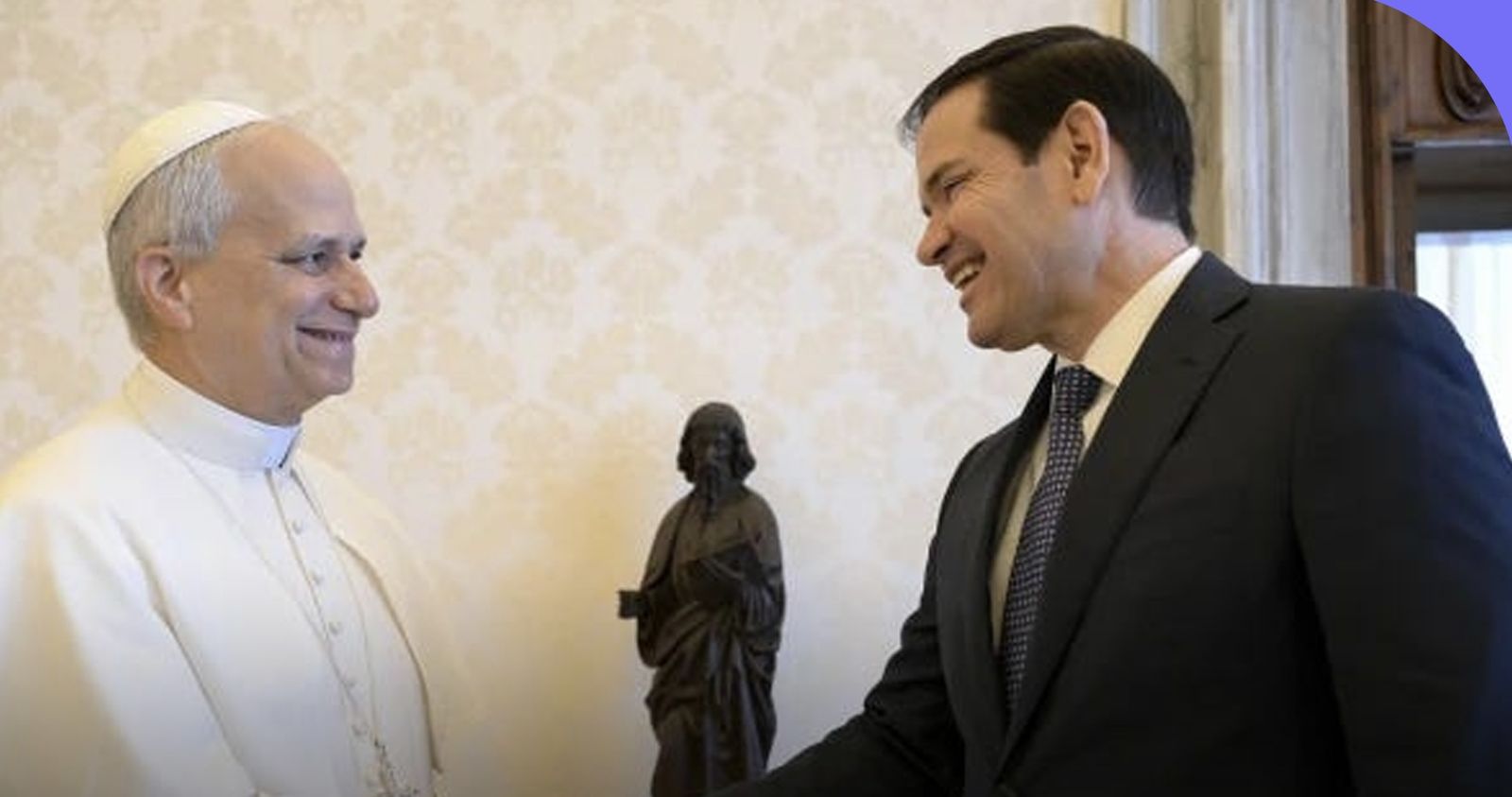 Marco Rubio y León XIV