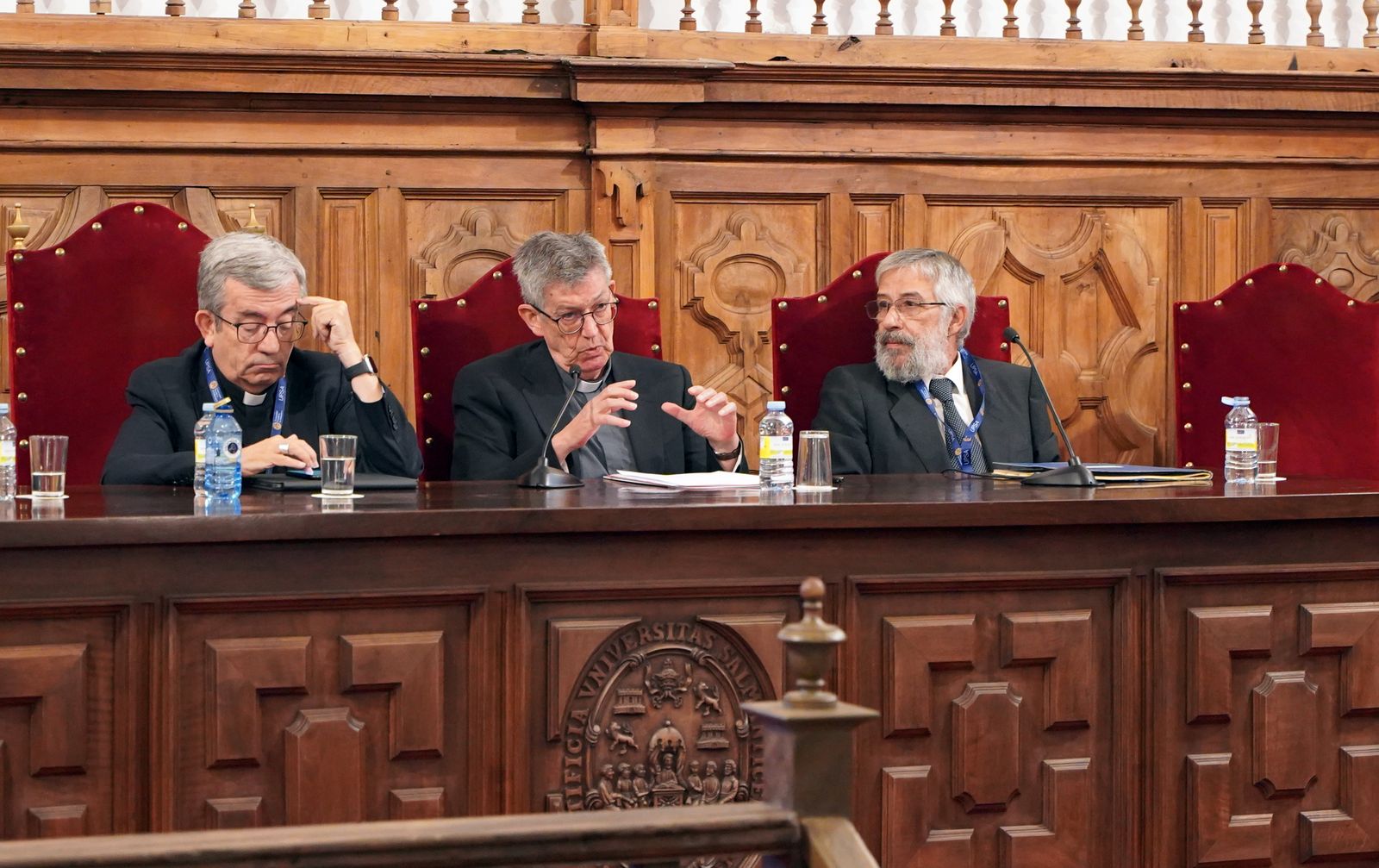 El rector de la UPSA, durante su intervención