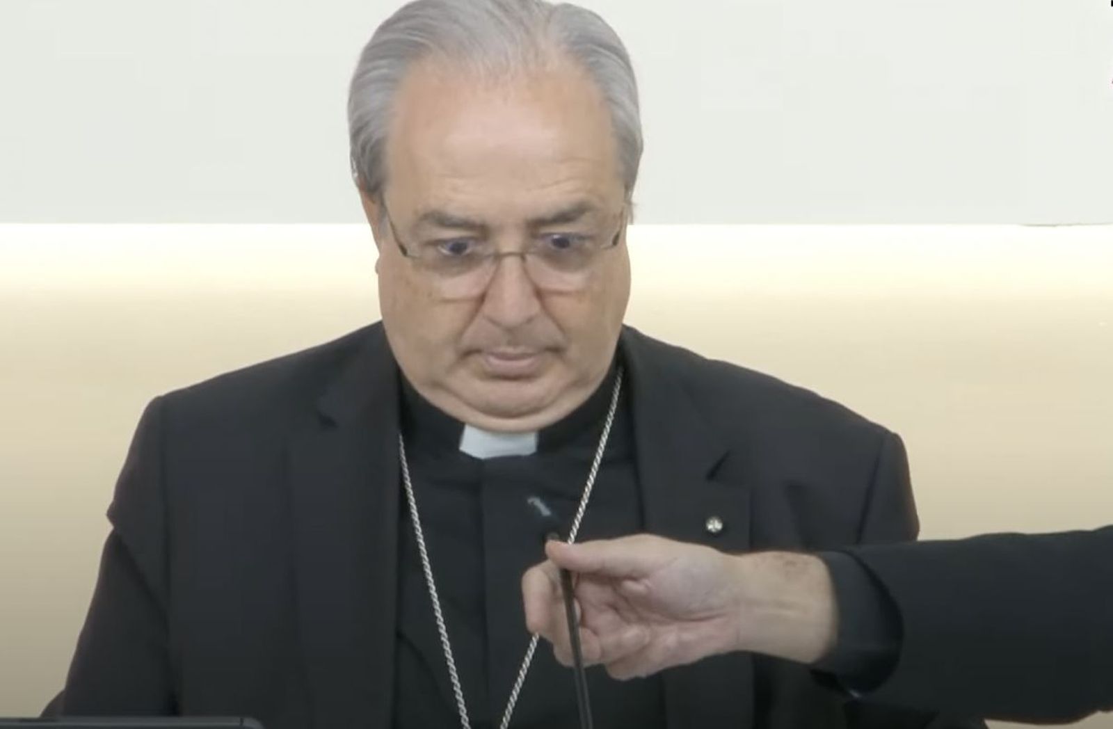 César Garcia Magán, hoy, en la rueda de prensa