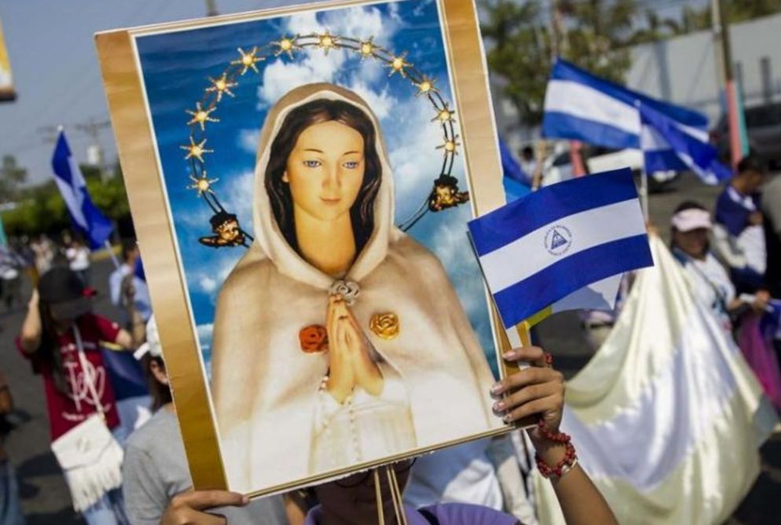 La Viregen acompaña el sufrimiento del pueblo nicaragüense