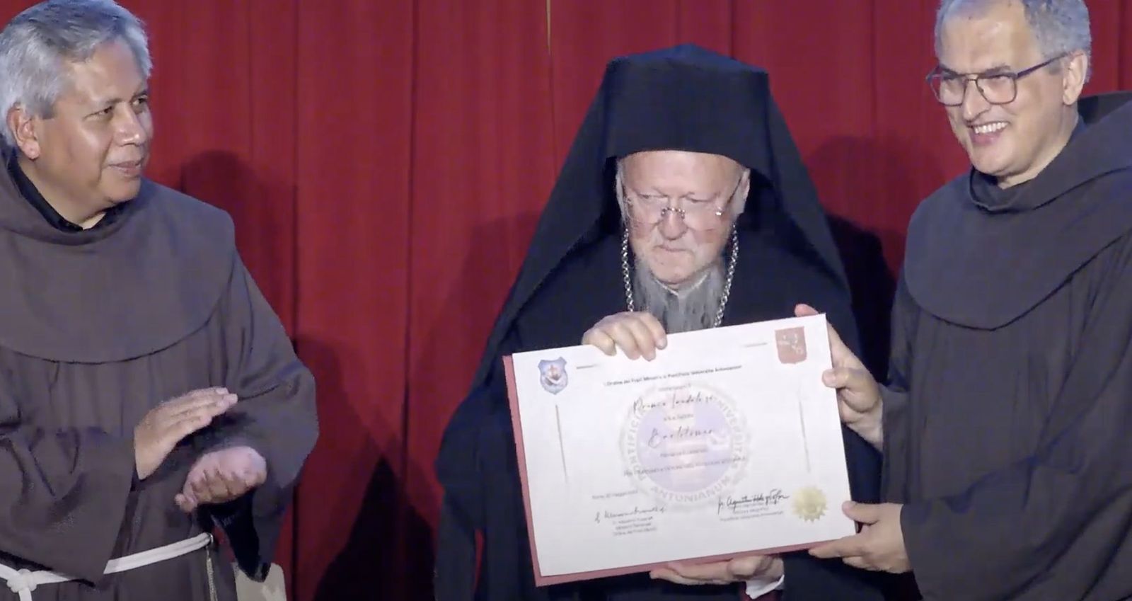 Premio al Patriarca Bartolomé