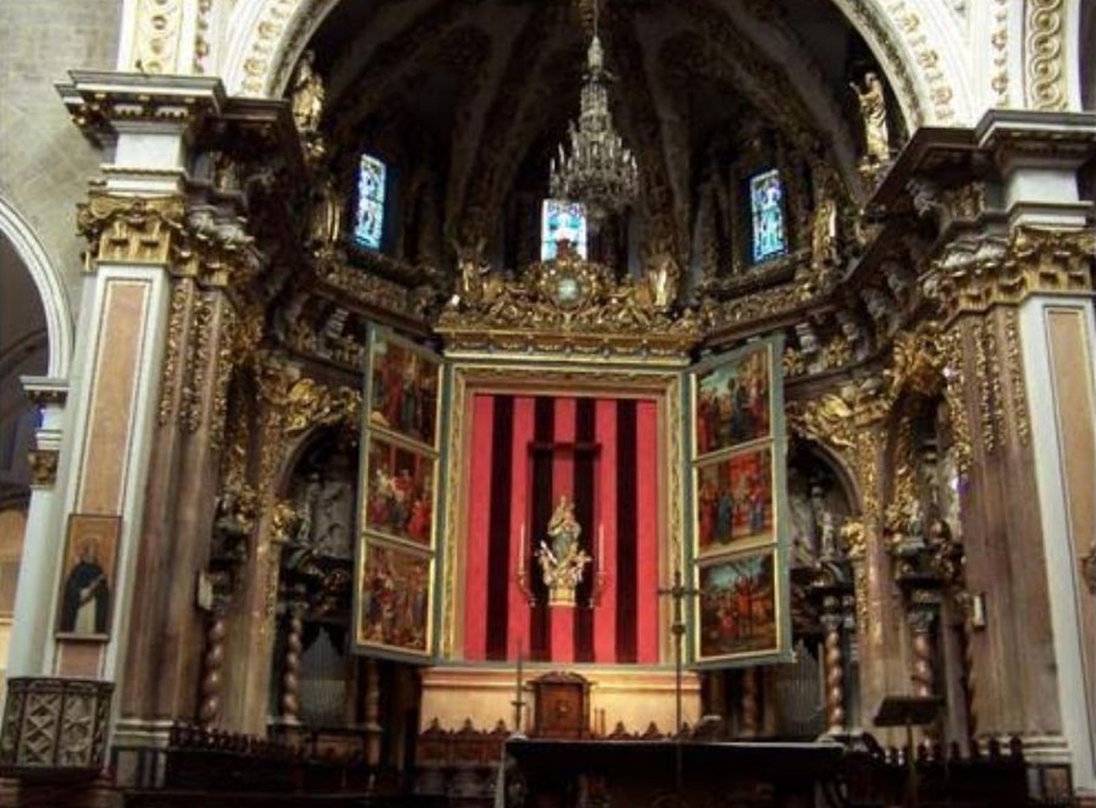 El retablo mayor de la catedral de València, antes de ser manipulado
