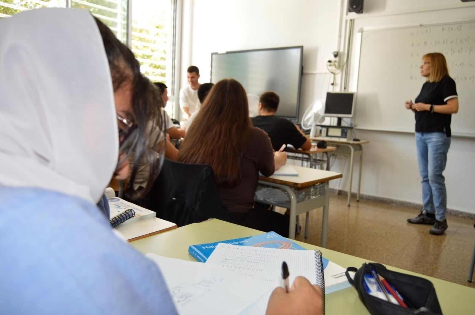 Aula del IES Eugeni d'Ors de Badalona