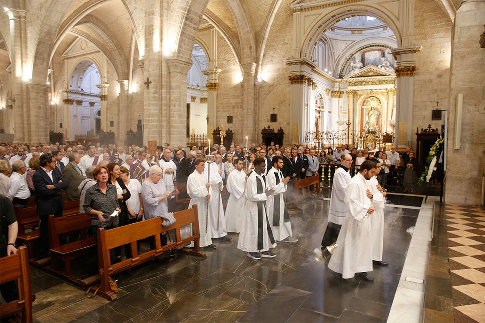 Funeral de Díaz Rodelas en la catedral de Valencia