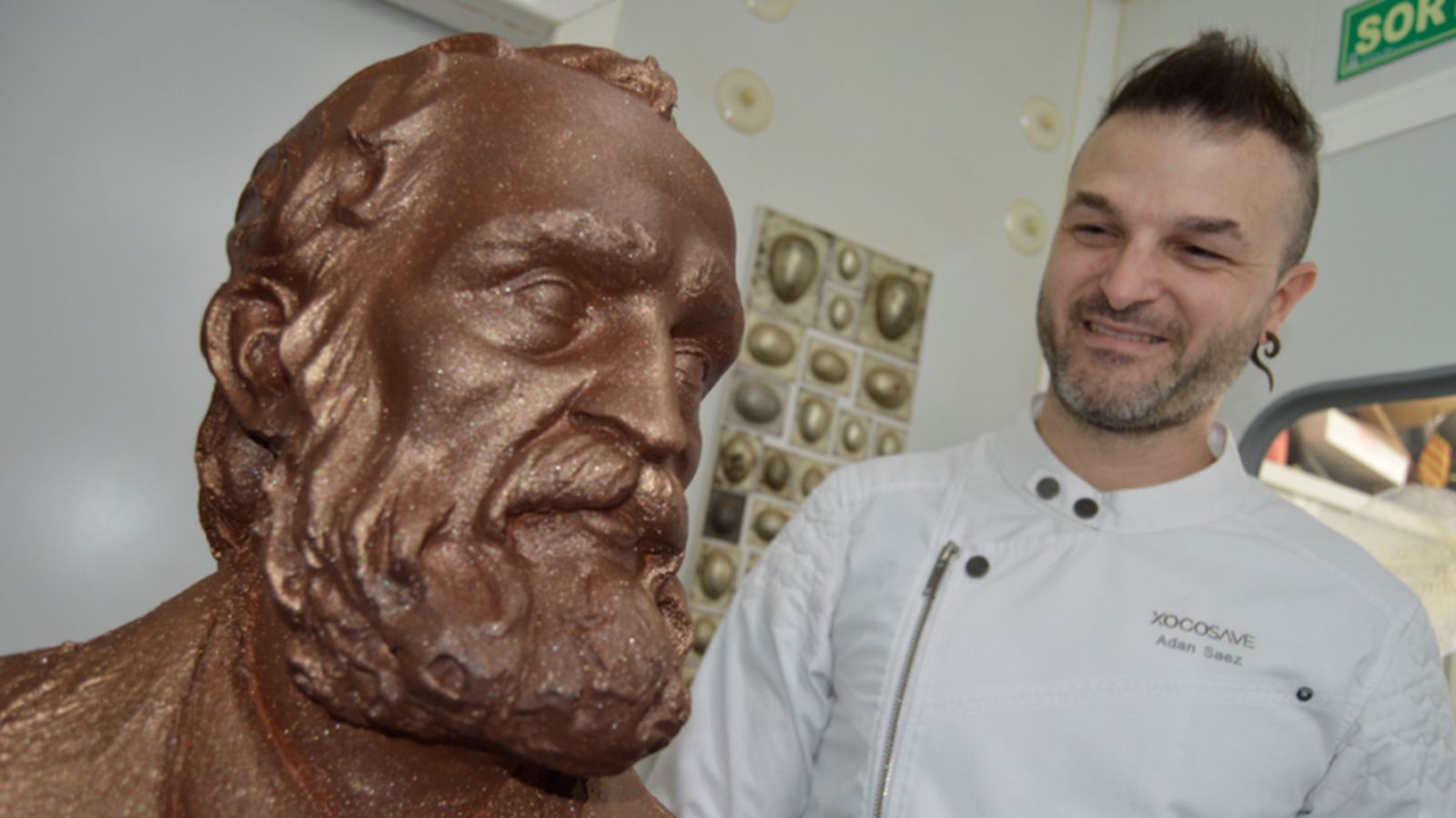 El Gaudí de chocolate a tamaño real, una de las piezas más destacadas de la temporada.