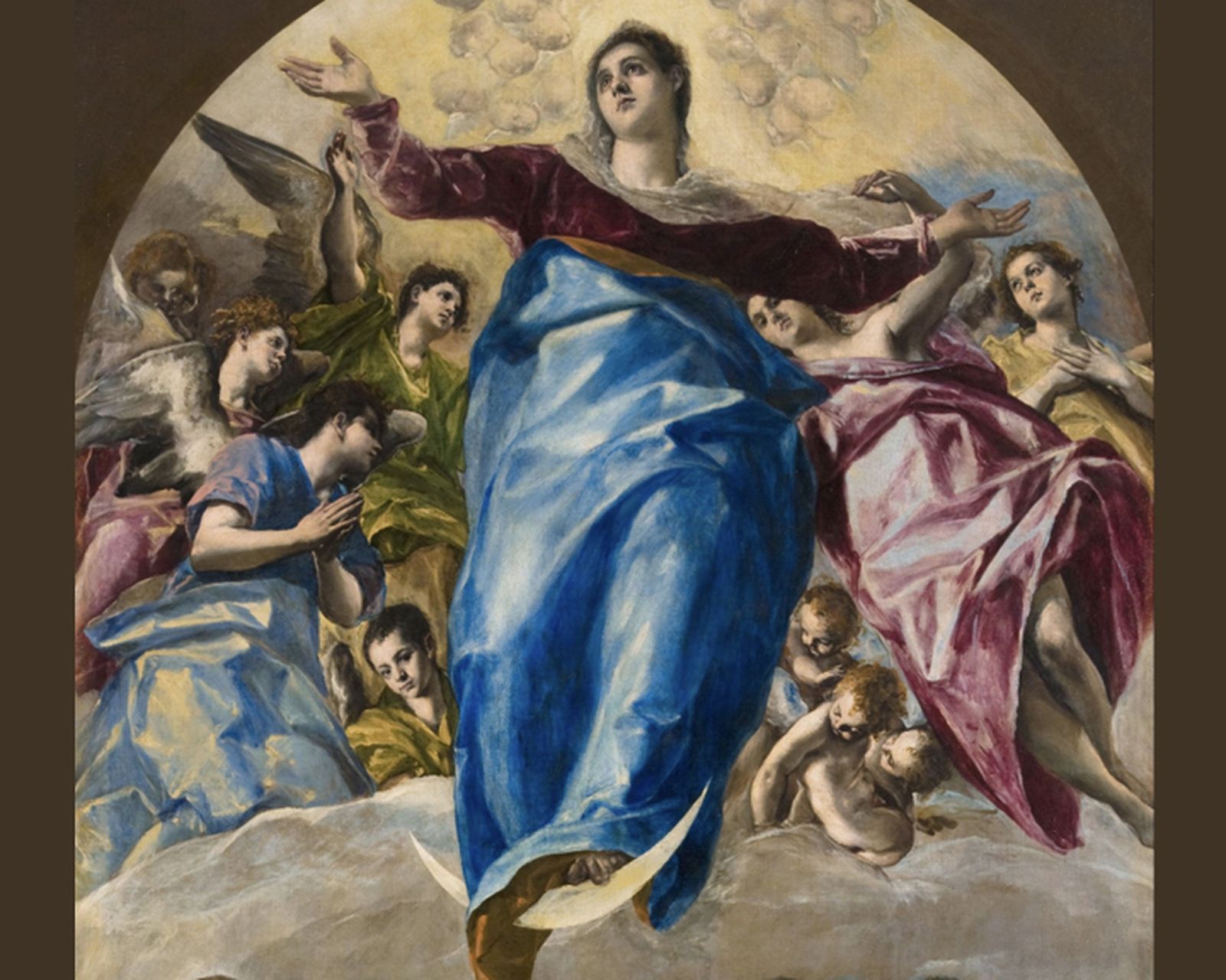 Detalle de 'La Asunción' del Greco