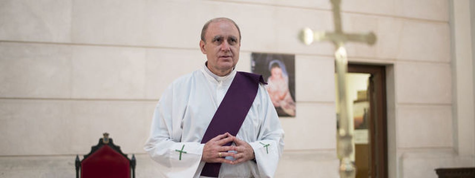 Santiago Pérez, responsable de exequias en La Almudena