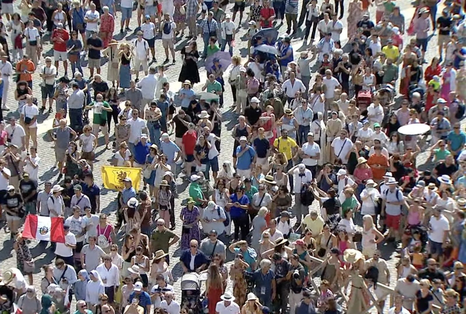 Fieles en la plaza de San Pedro