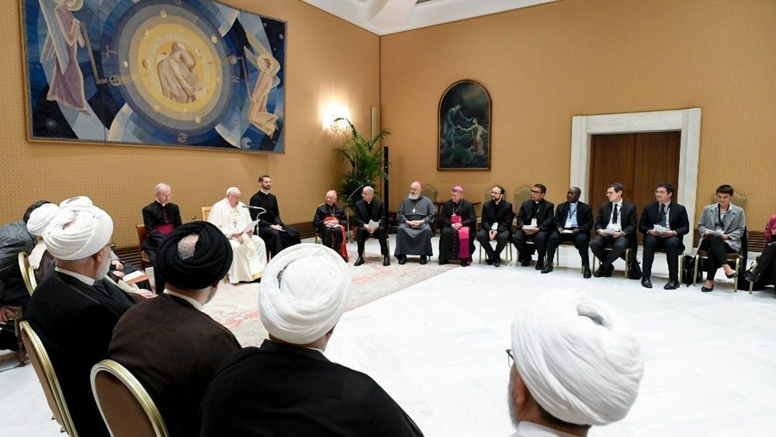 Francisco, durante la audiencia al Dicasterio para el Diálogo Interreligioso