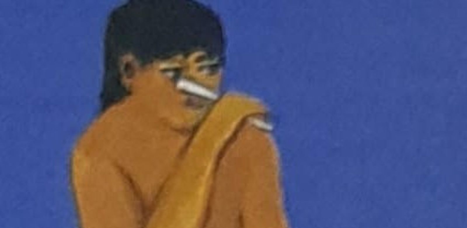 Detalle de un dibujo del libro Samay, la herencia del Espíritu, de José Miguel Goldáraz