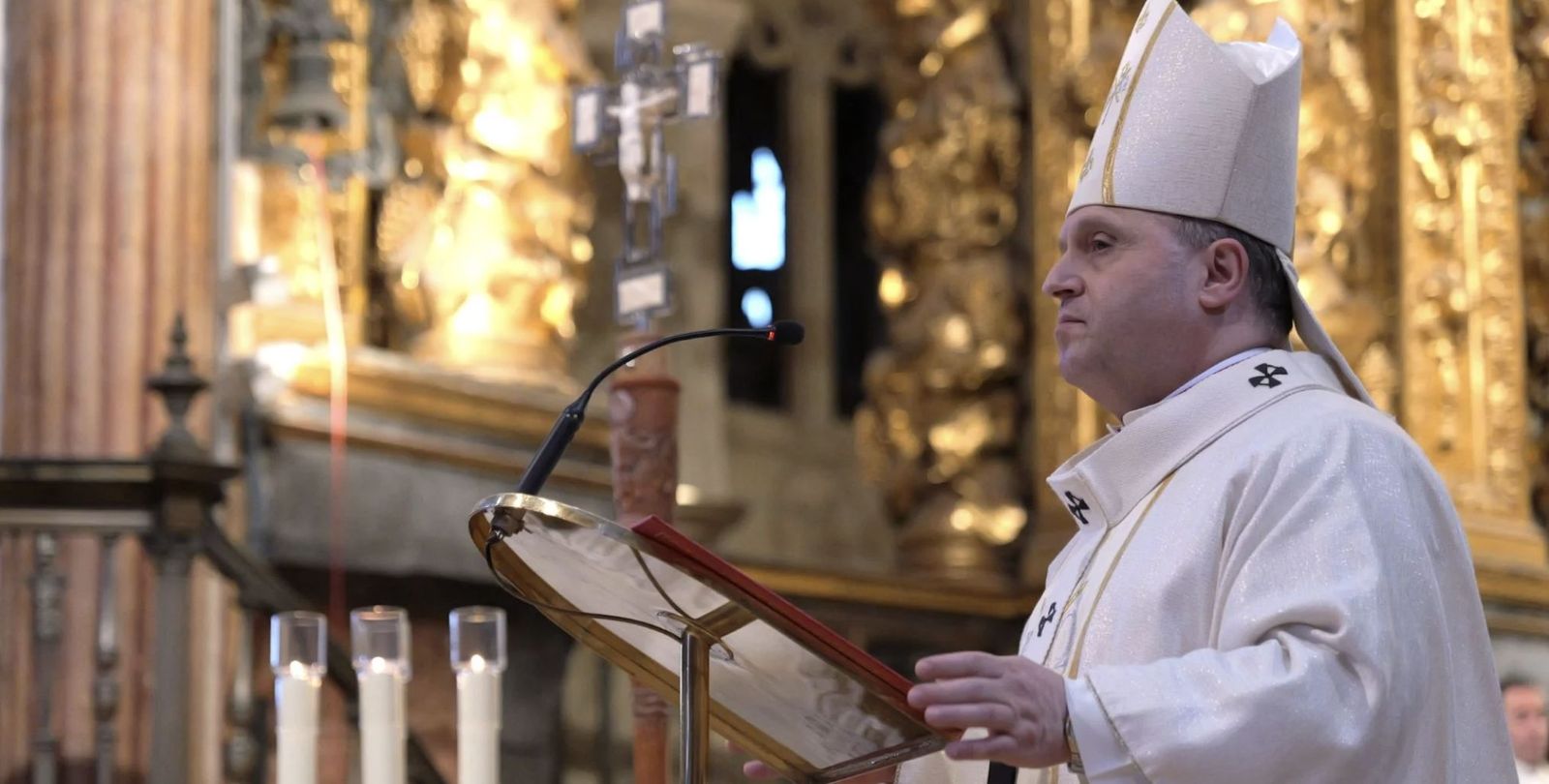 Francisco Prieto, en la catedral compostelana