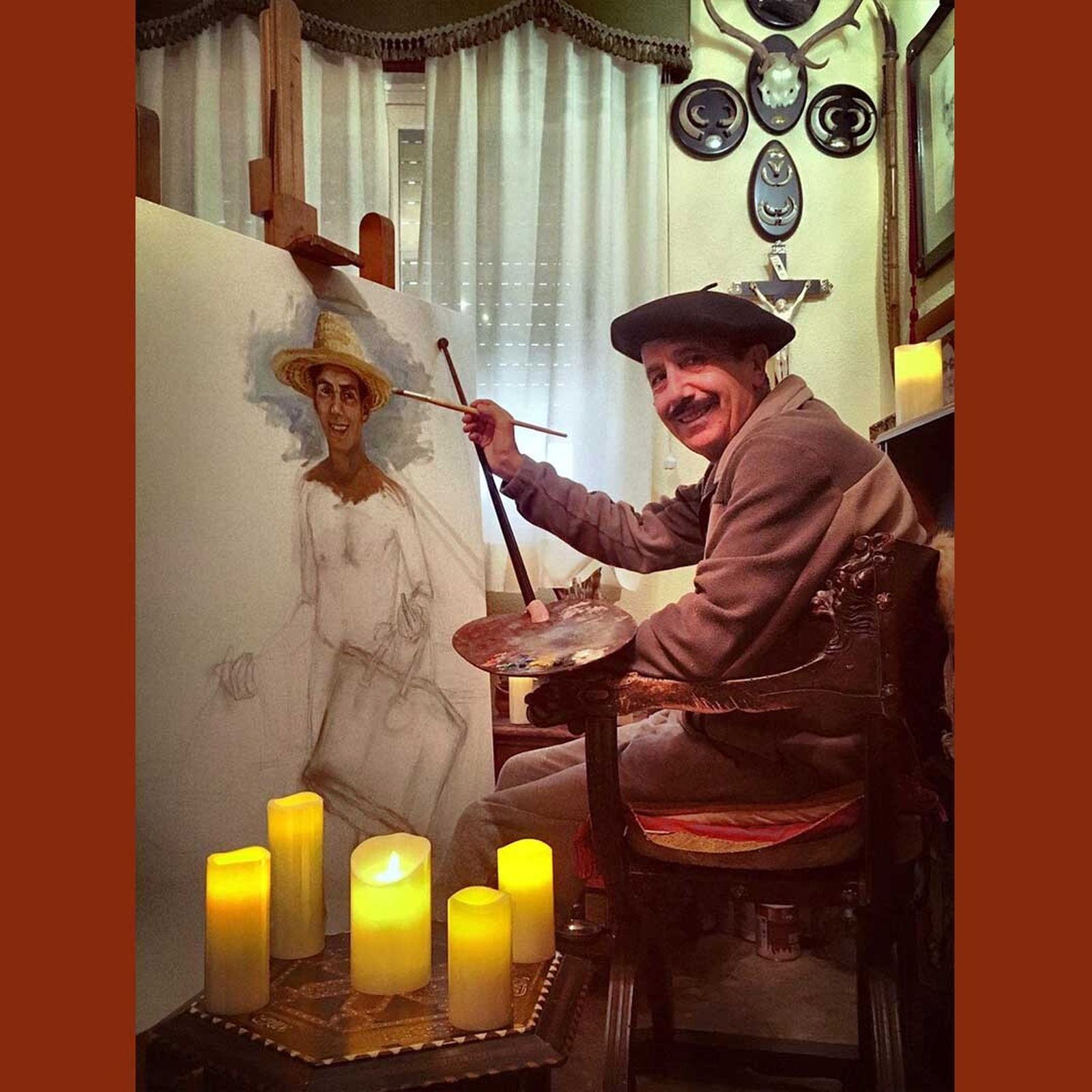 Rafael Martín, pintor y restaurador. Córdoba.