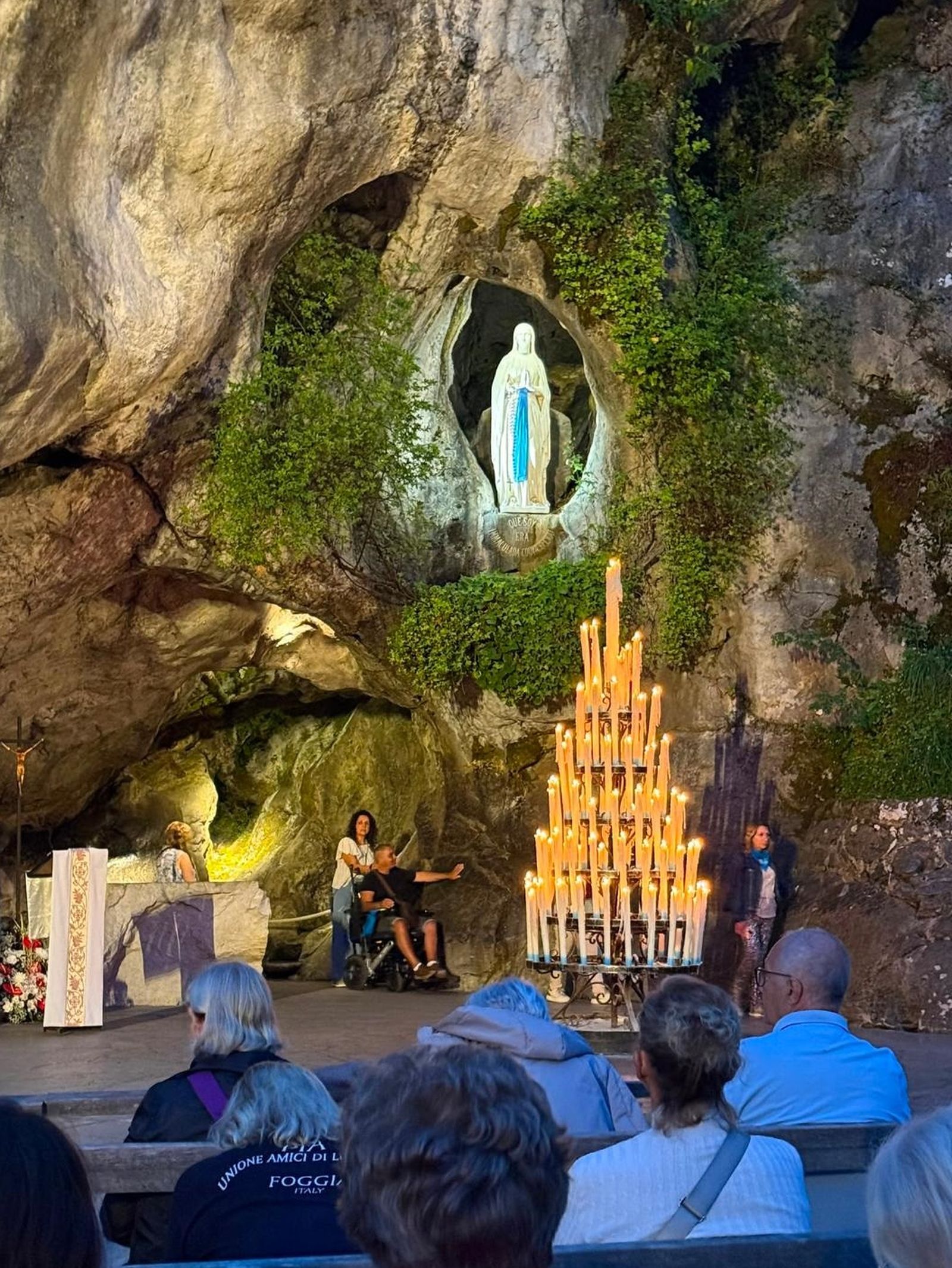 Enfermos en Lourdes