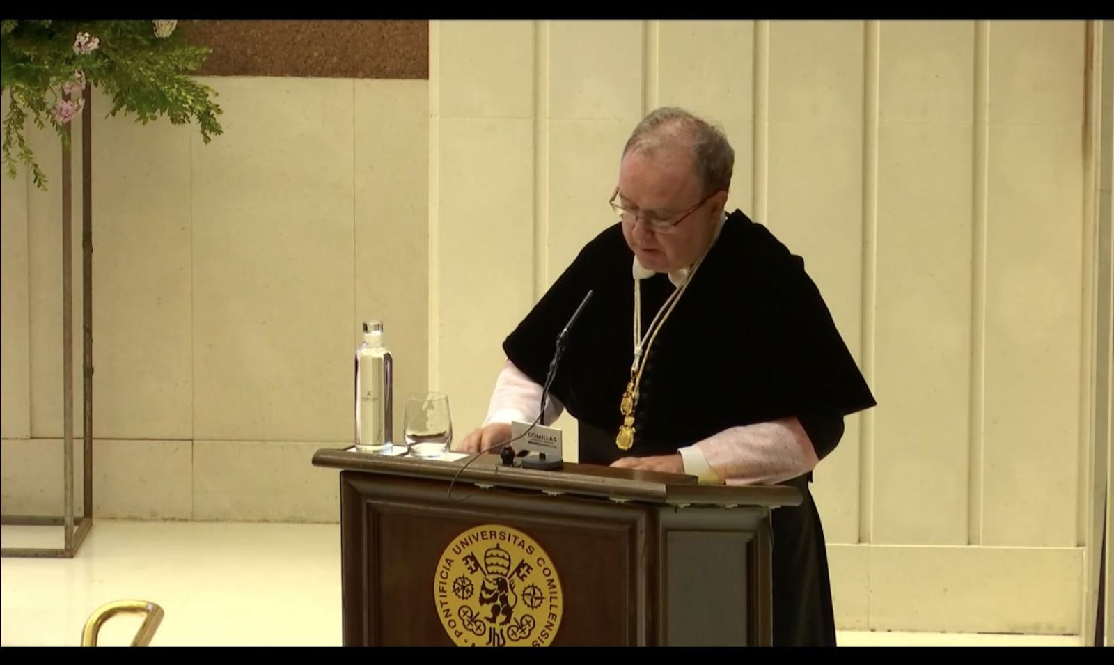 Discurso de Enrique Sanz, rector saliente