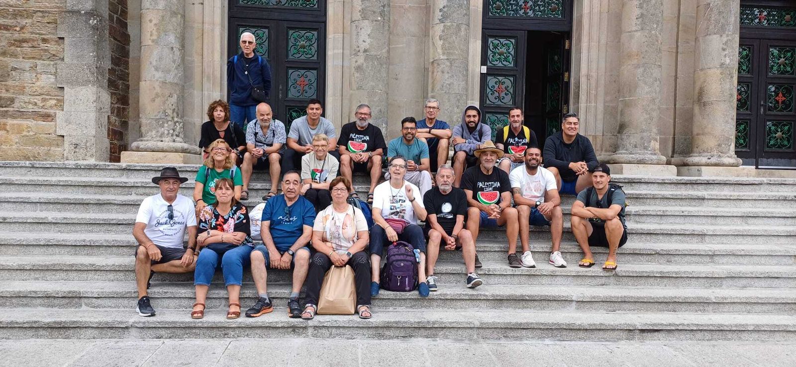 El grupo de peregrinos