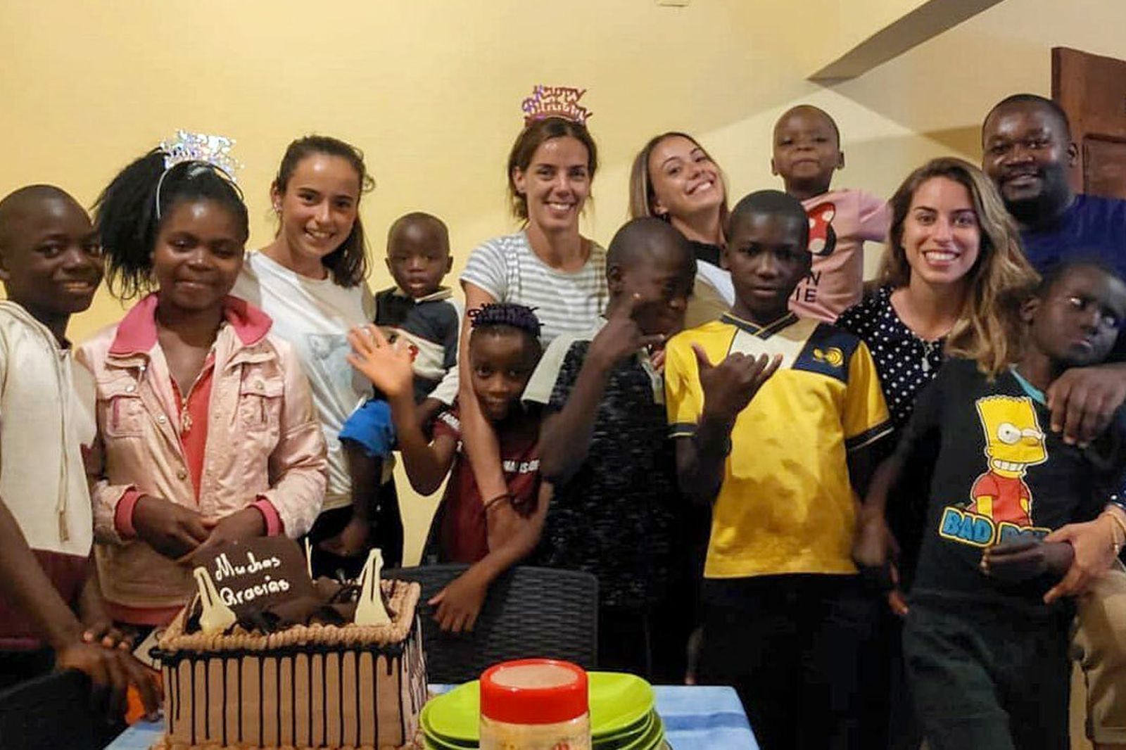 Las jóvenes valencianas Laia, Miriam, Inés y María, en Mozambique