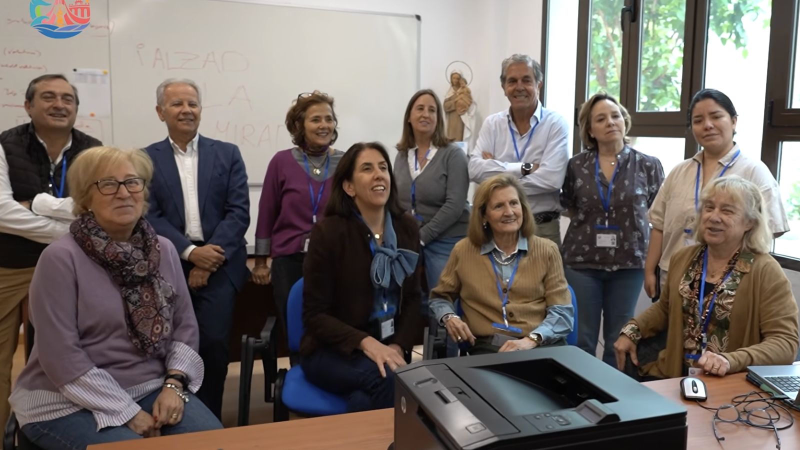 Equipo de voluntarios del Arzobispado de Madrid para la visita de León XIV
