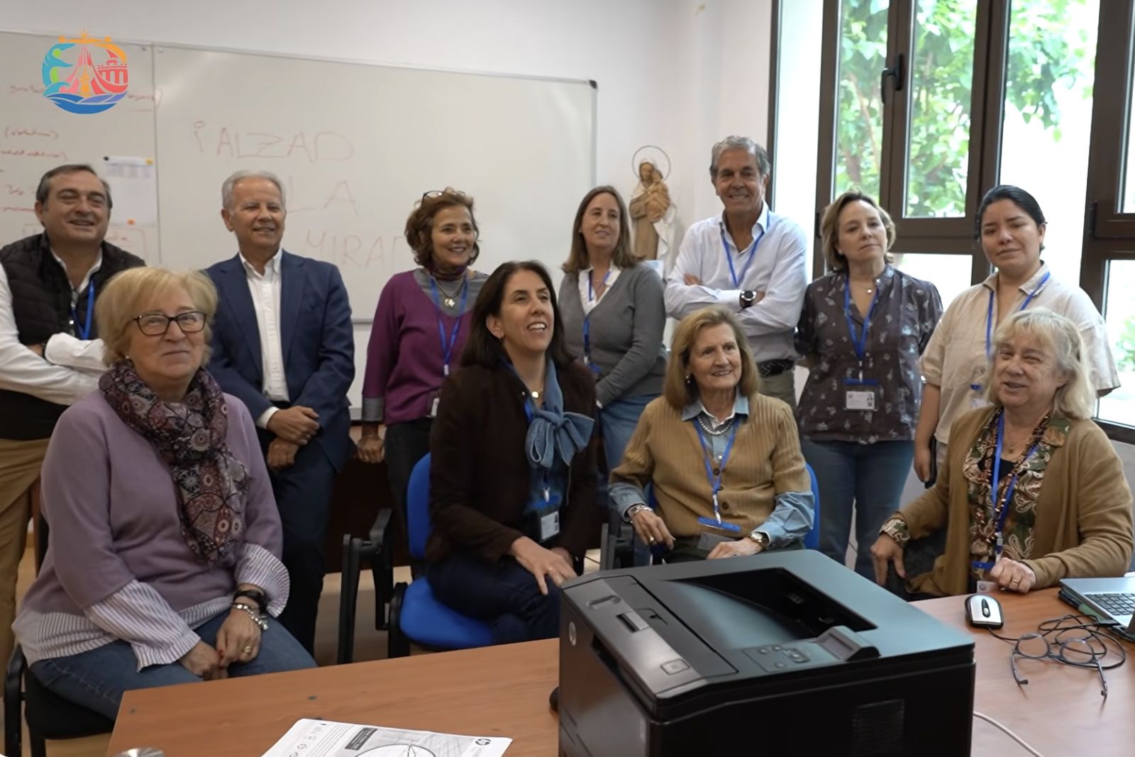 Equipo de voluntarios del Arzobispado de Madrid para la visita de León XIV
