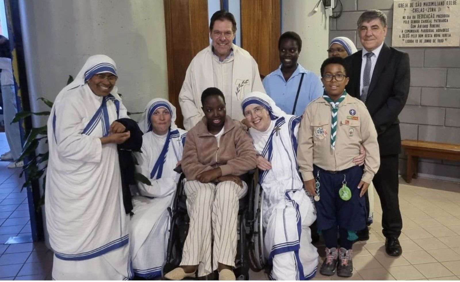 Edna en su parroquia