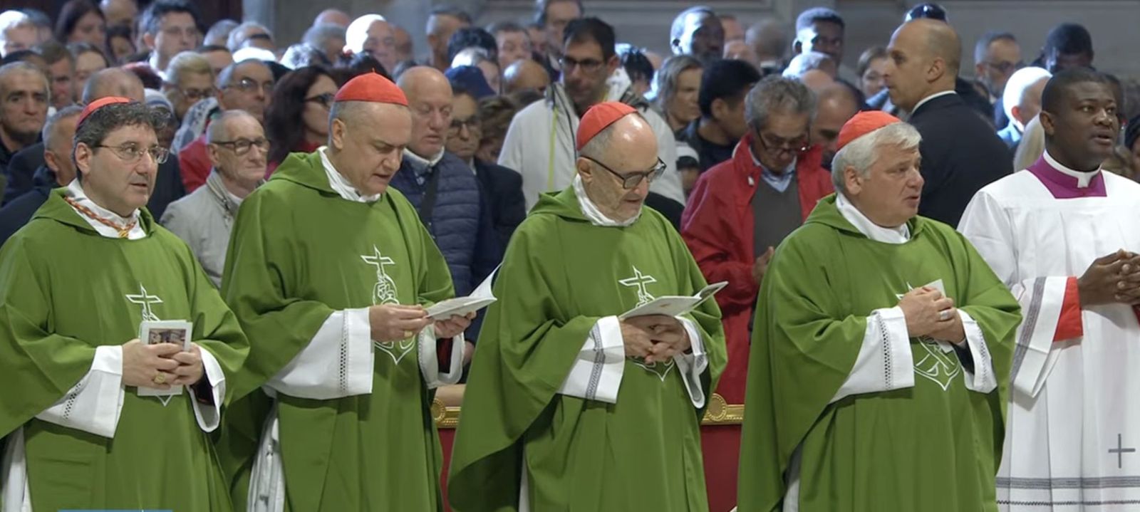 Cardenales en la misa del jubileo de los pobres
