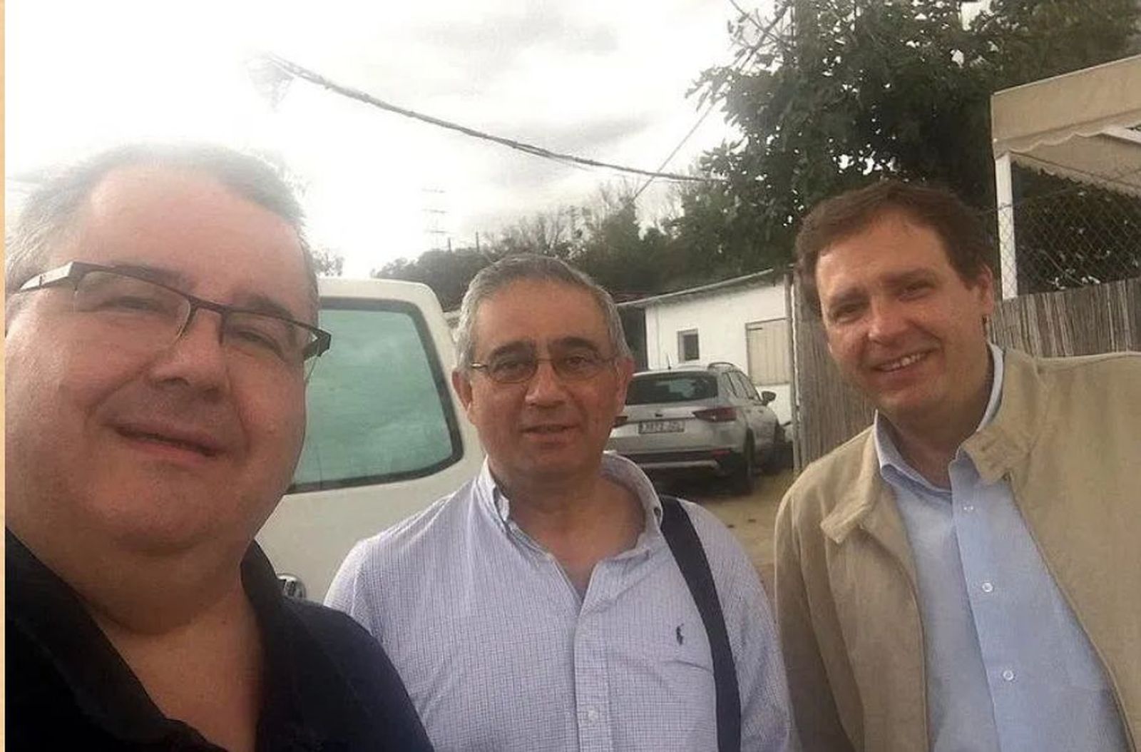 Rafael Vez, Antonio Casado y el abogado García Berbel