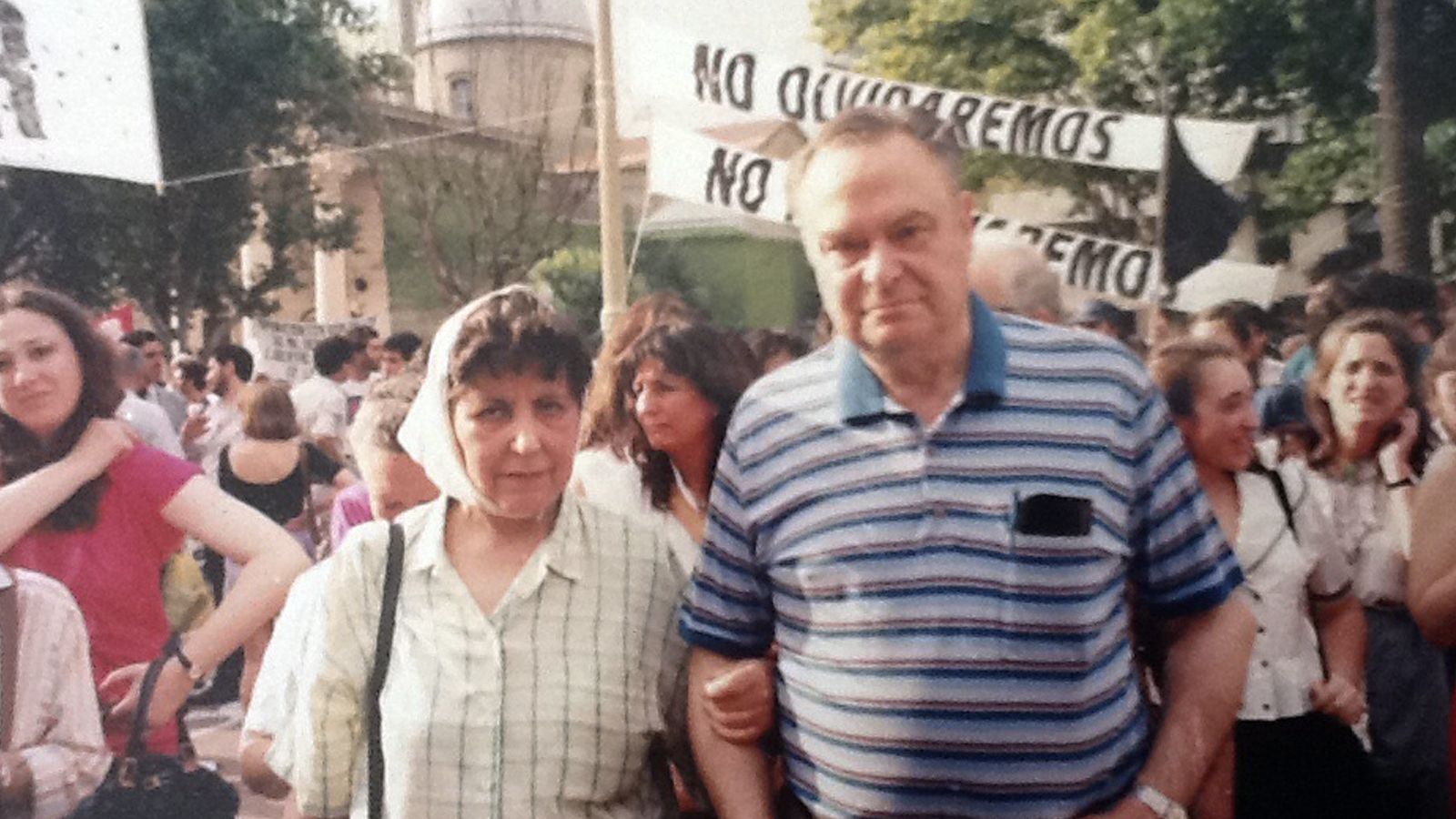 Emilio y Chela Marcha por los DD.HH.