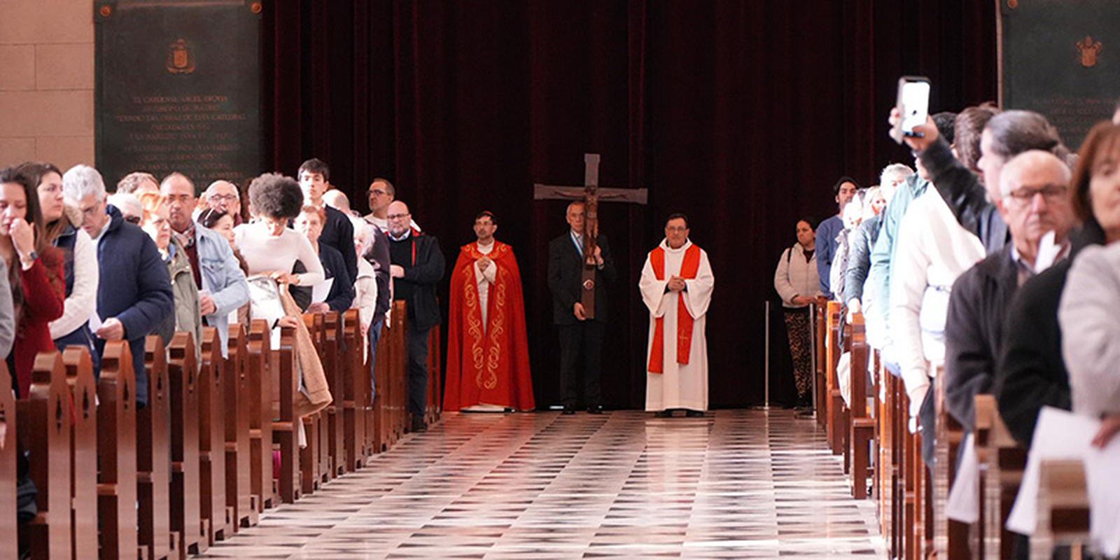 Cobo, en el Vía Crucis de Madrid