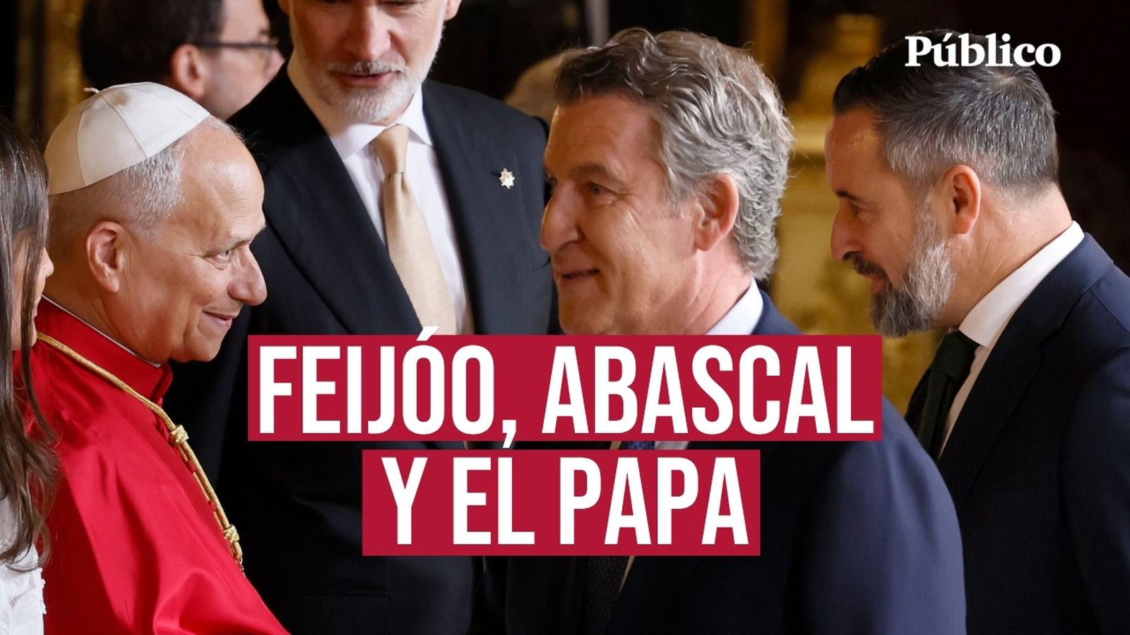Feijóo, Abascal y el discurso del Papa. Captura