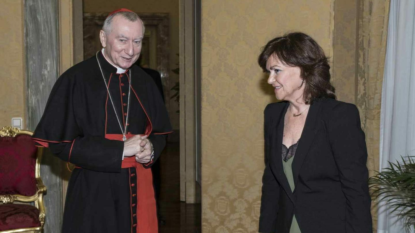 Parolin y Carmen Calvo