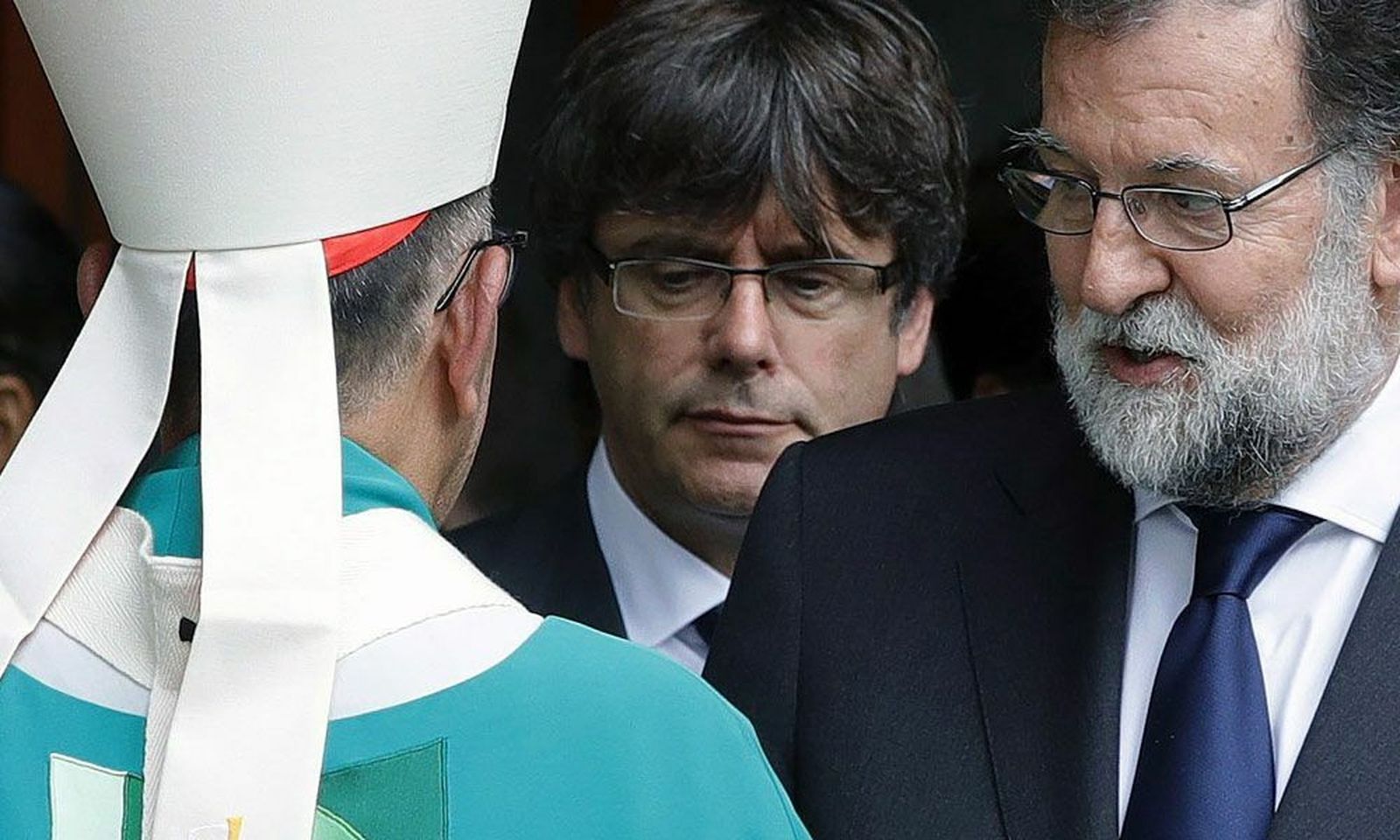 Omella, Puigdemont y Rajoy