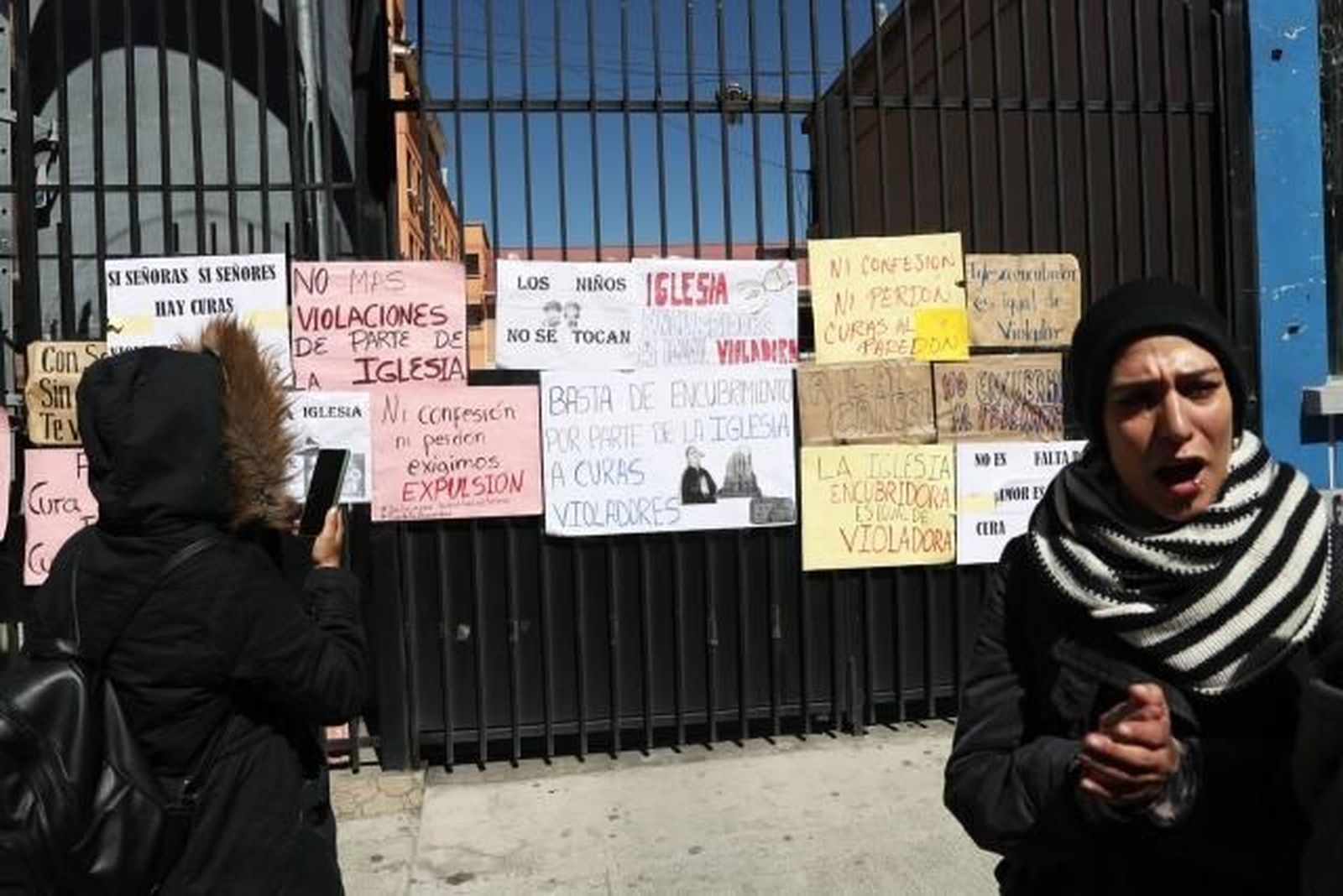 Protesta contra los casos de pederastia eclesial en Bolivia