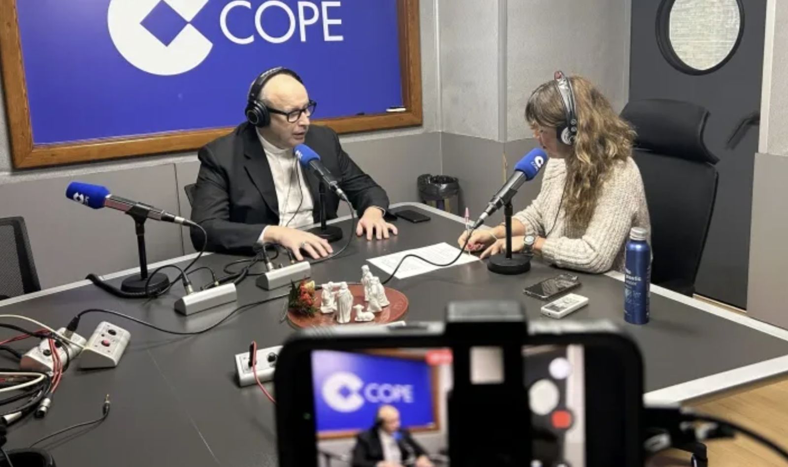 Satué, durante su entrevista en Cope