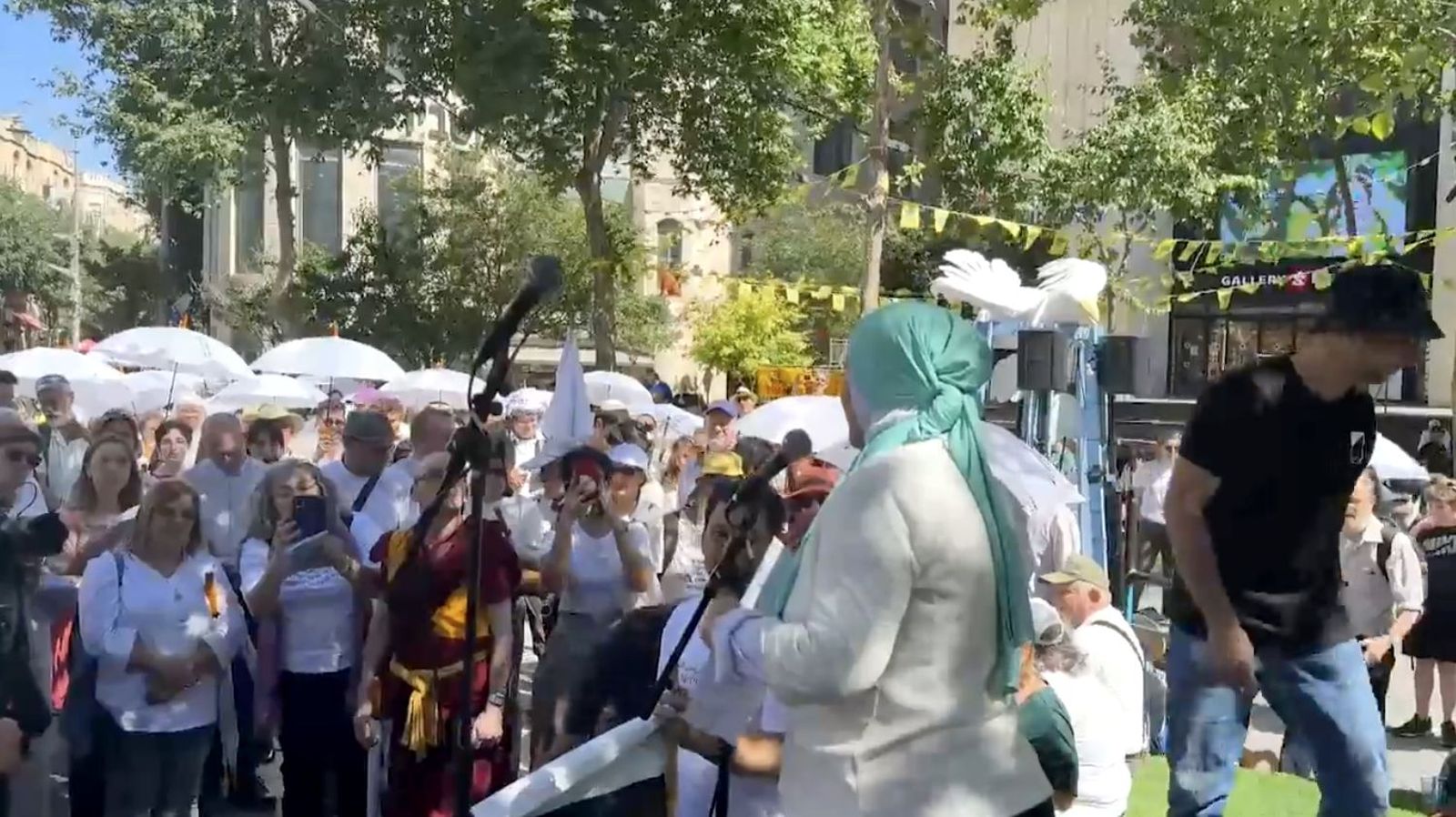 Marcha interreligiosa en Jerusalén