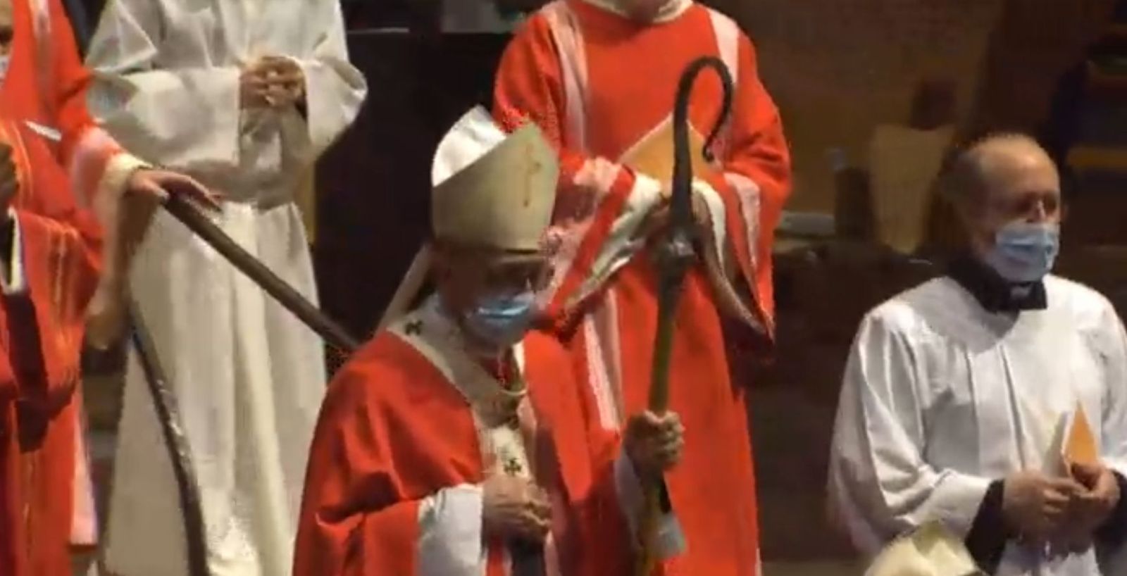 Omella, en la beatificación de Roig