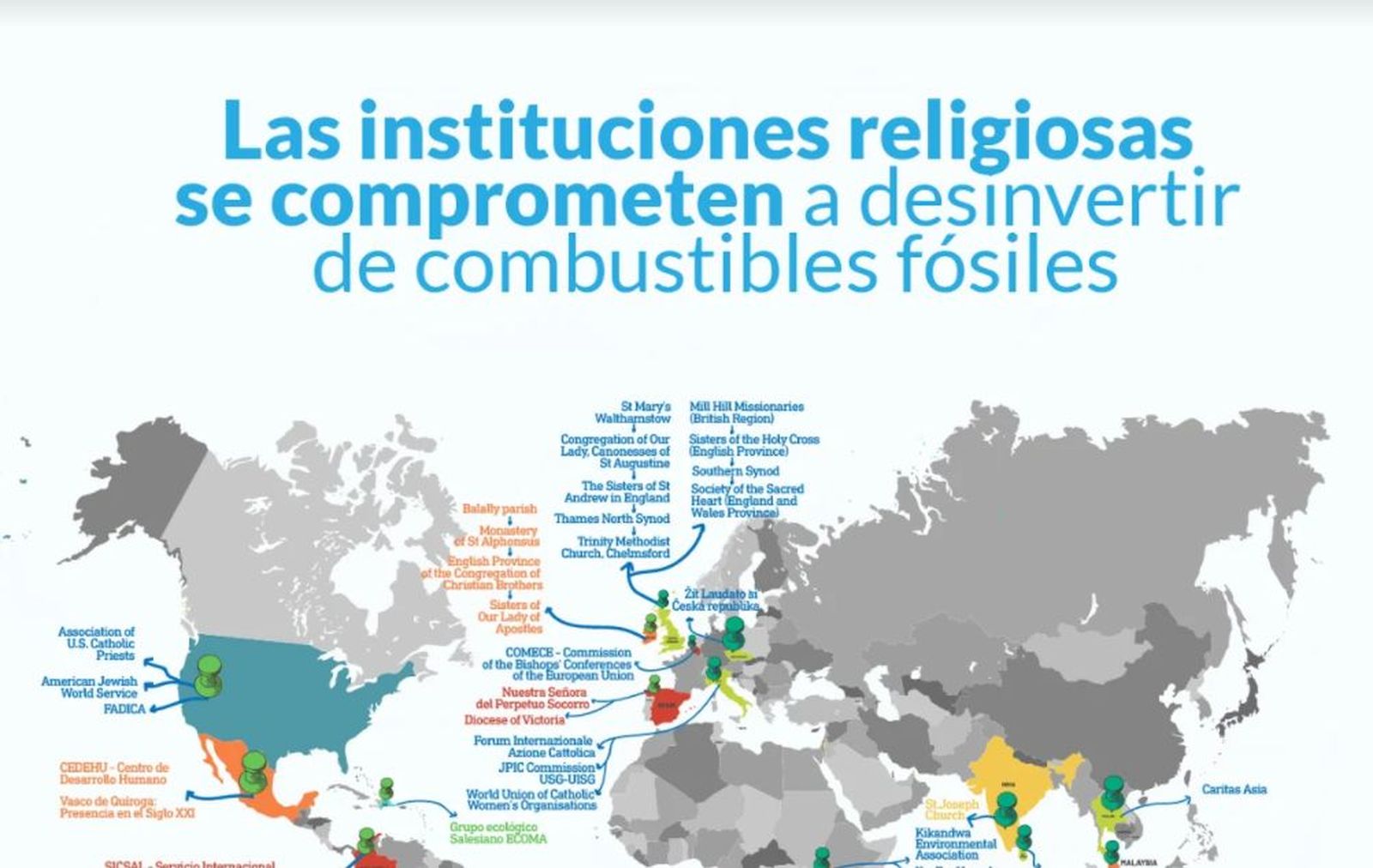 Instituciones católicas desinvierten de combustibles fósiles