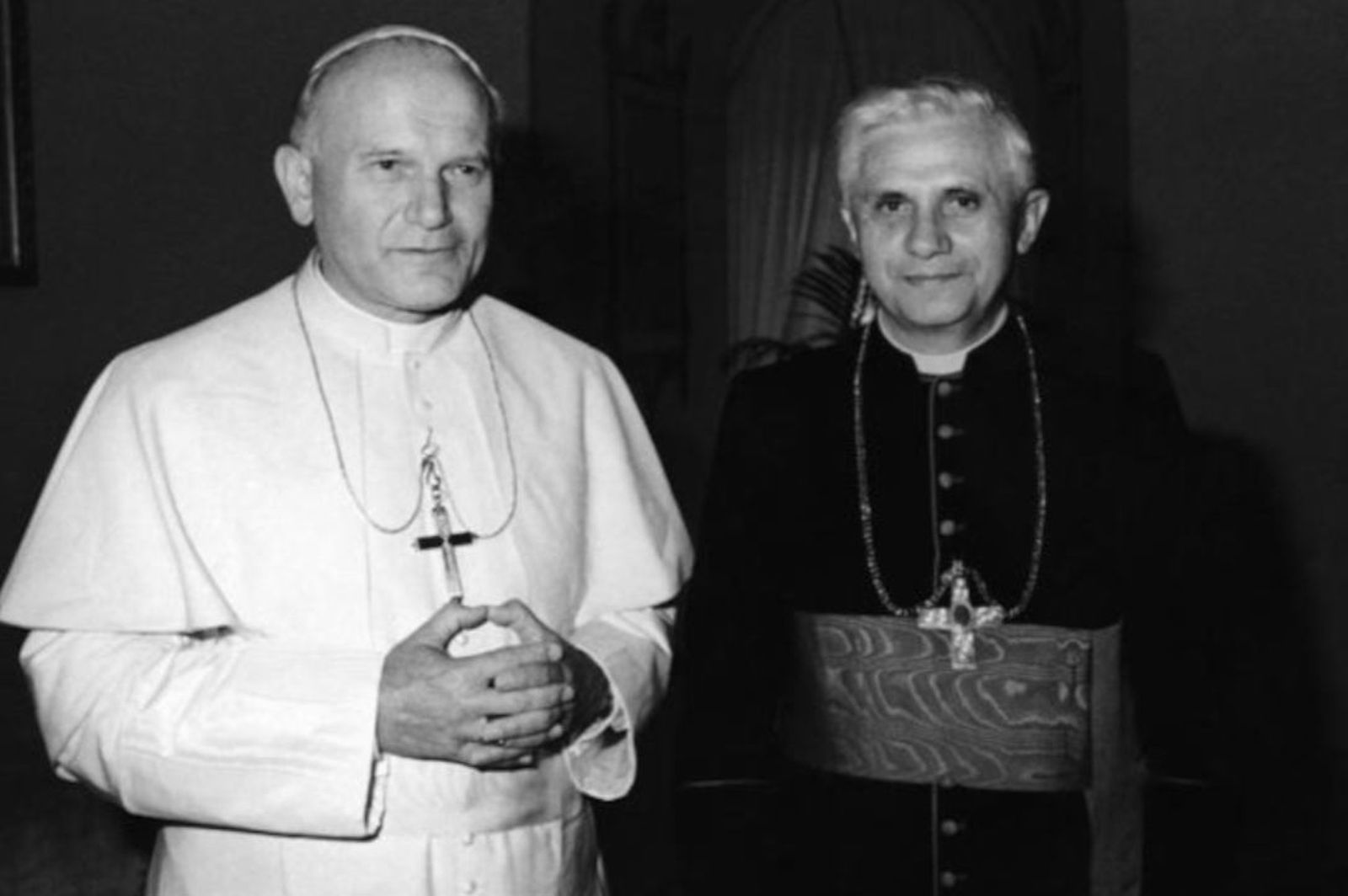 Juan Pablo II y Joseph Ratzinger