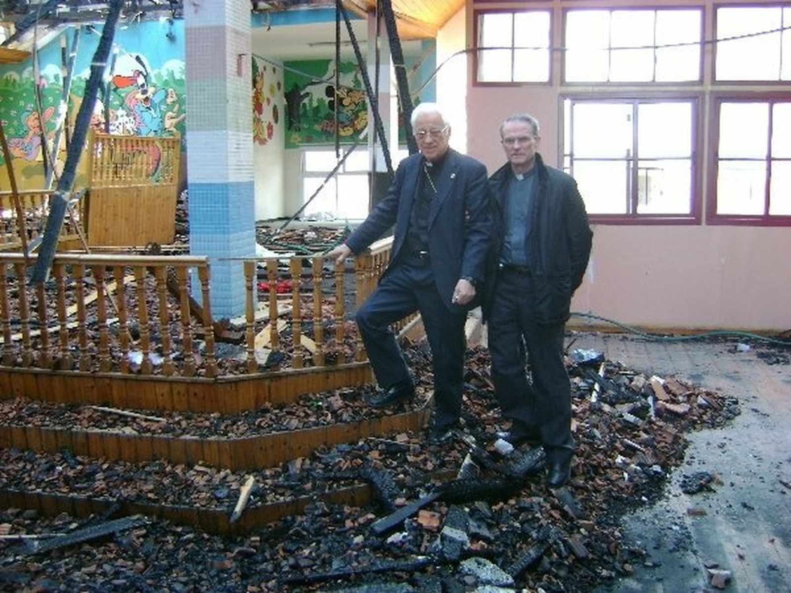 Angel y Vicente en Gaza