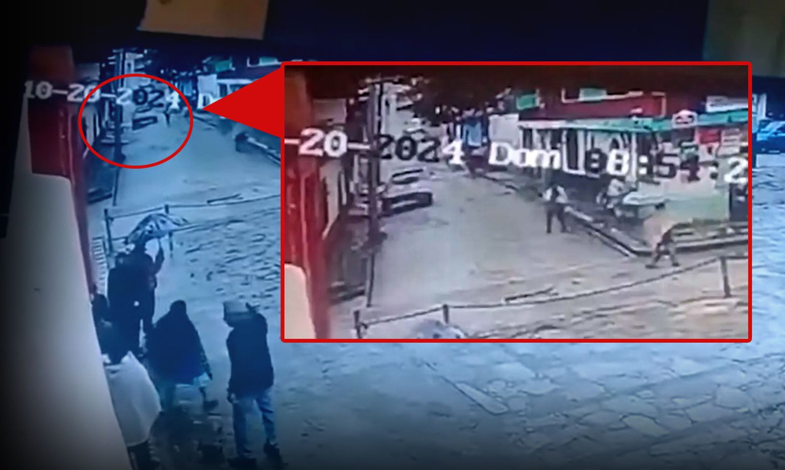 El asesinato fue captado por una cámara de videovigilancia