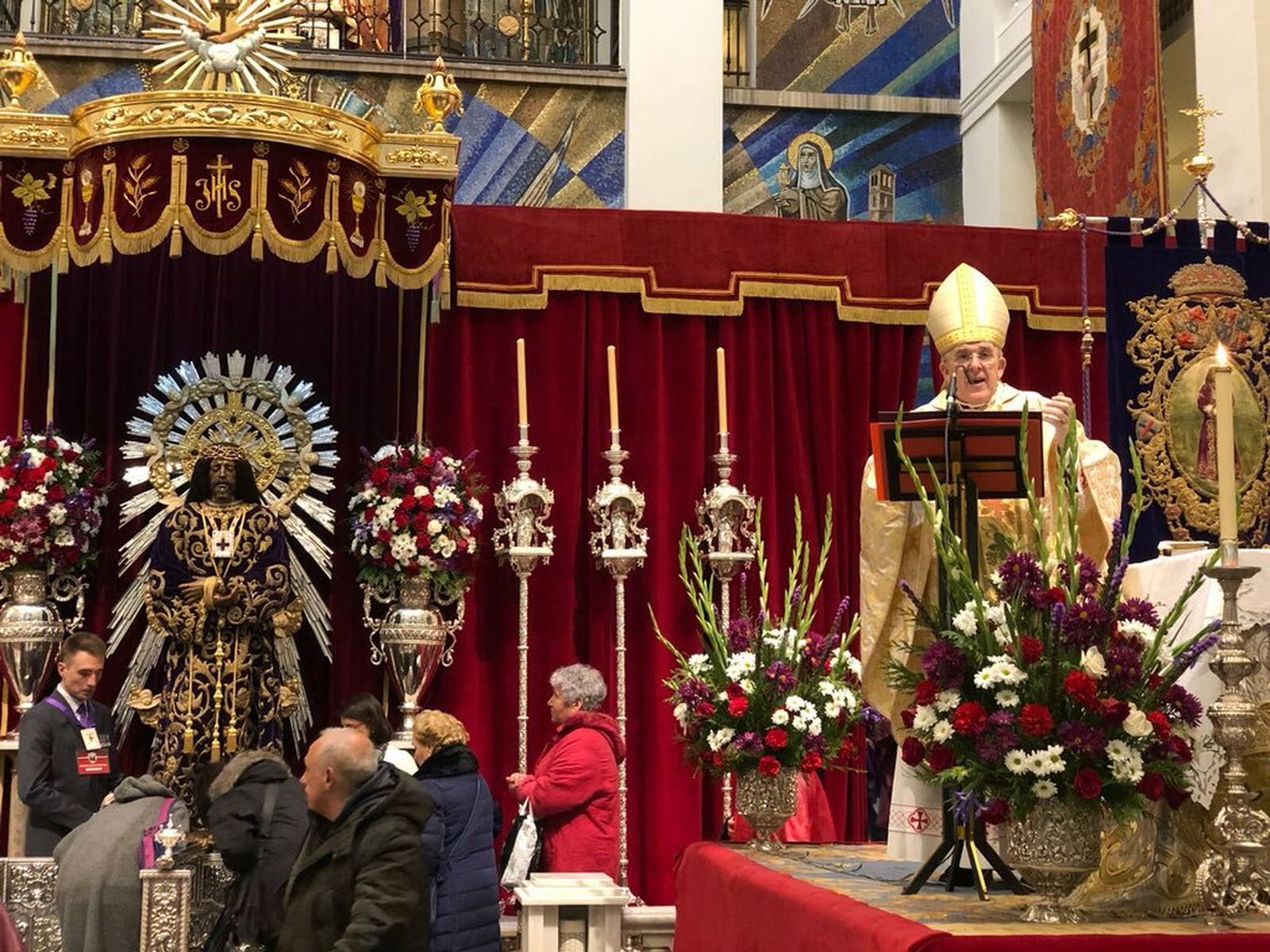 Osoro, durante la misa